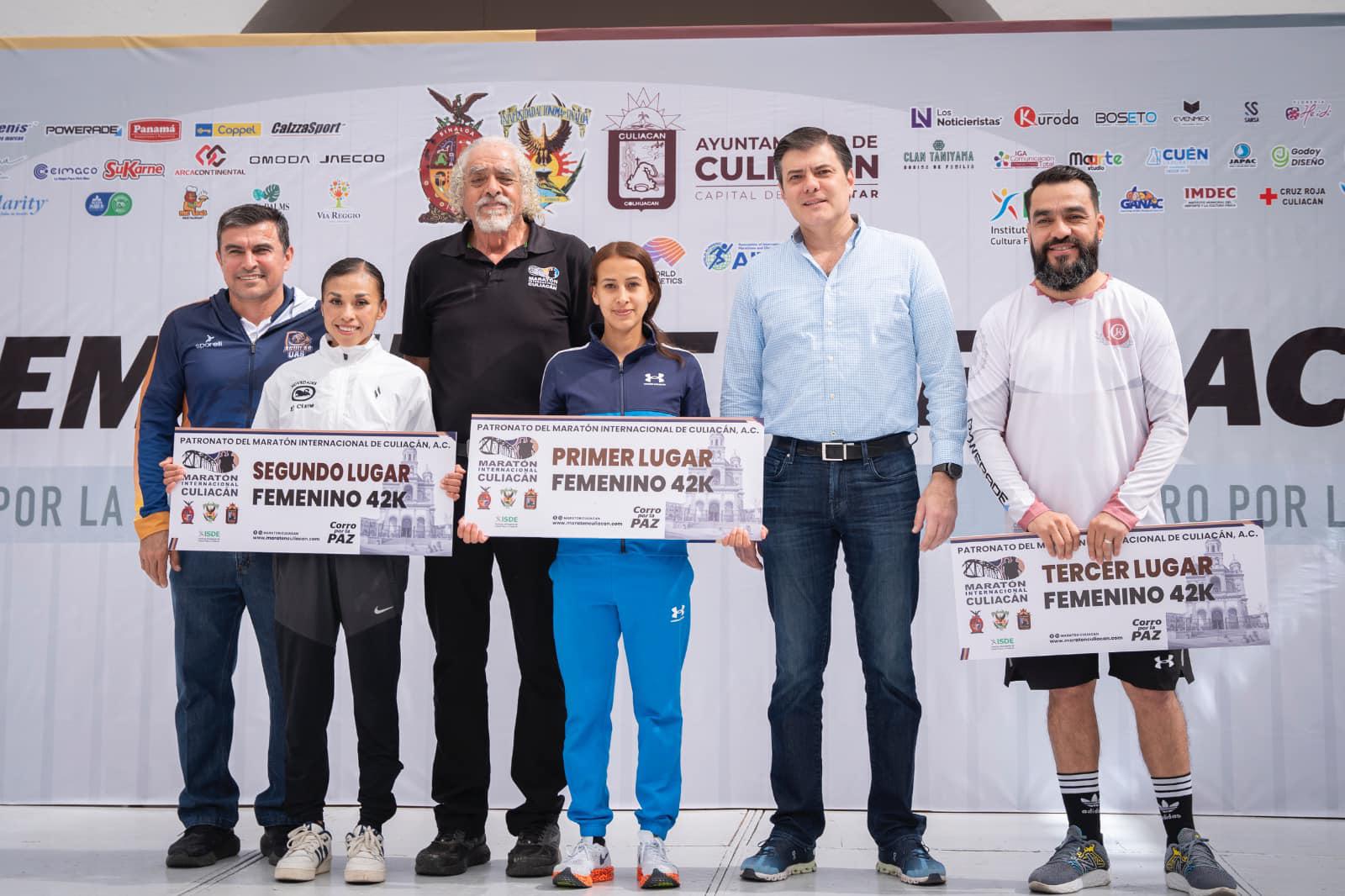 $!Keniata Robert Gaitho y capitalina Kathya García ganan el Maratón Internacional de Culiacán