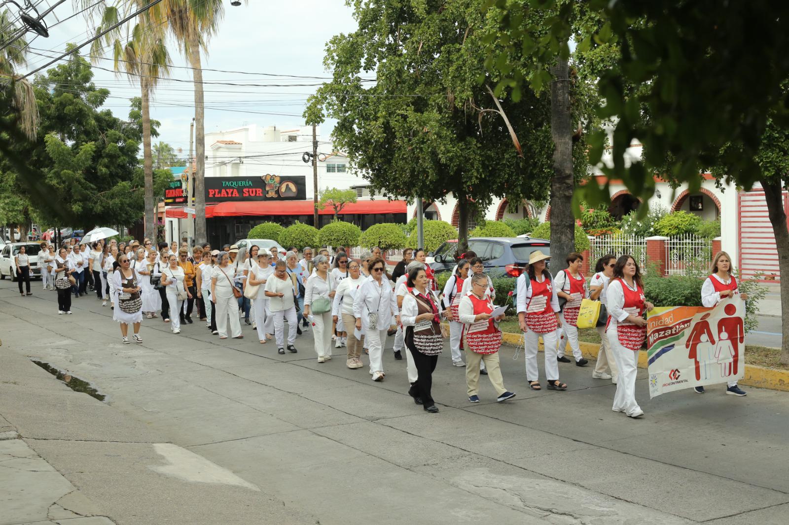 $!La peregrinación se celebró por las avenidas del Fraccionamiento Playa Sur.