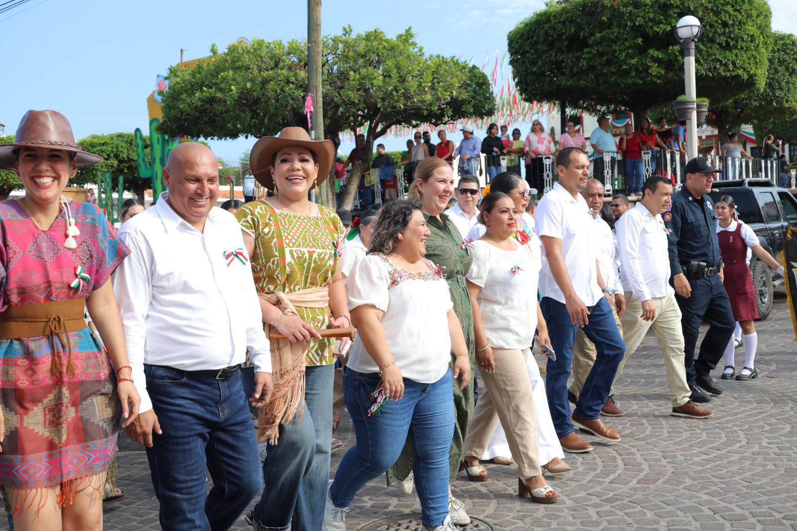 $!Rosario celebra la Independencia de México con desfile cívico