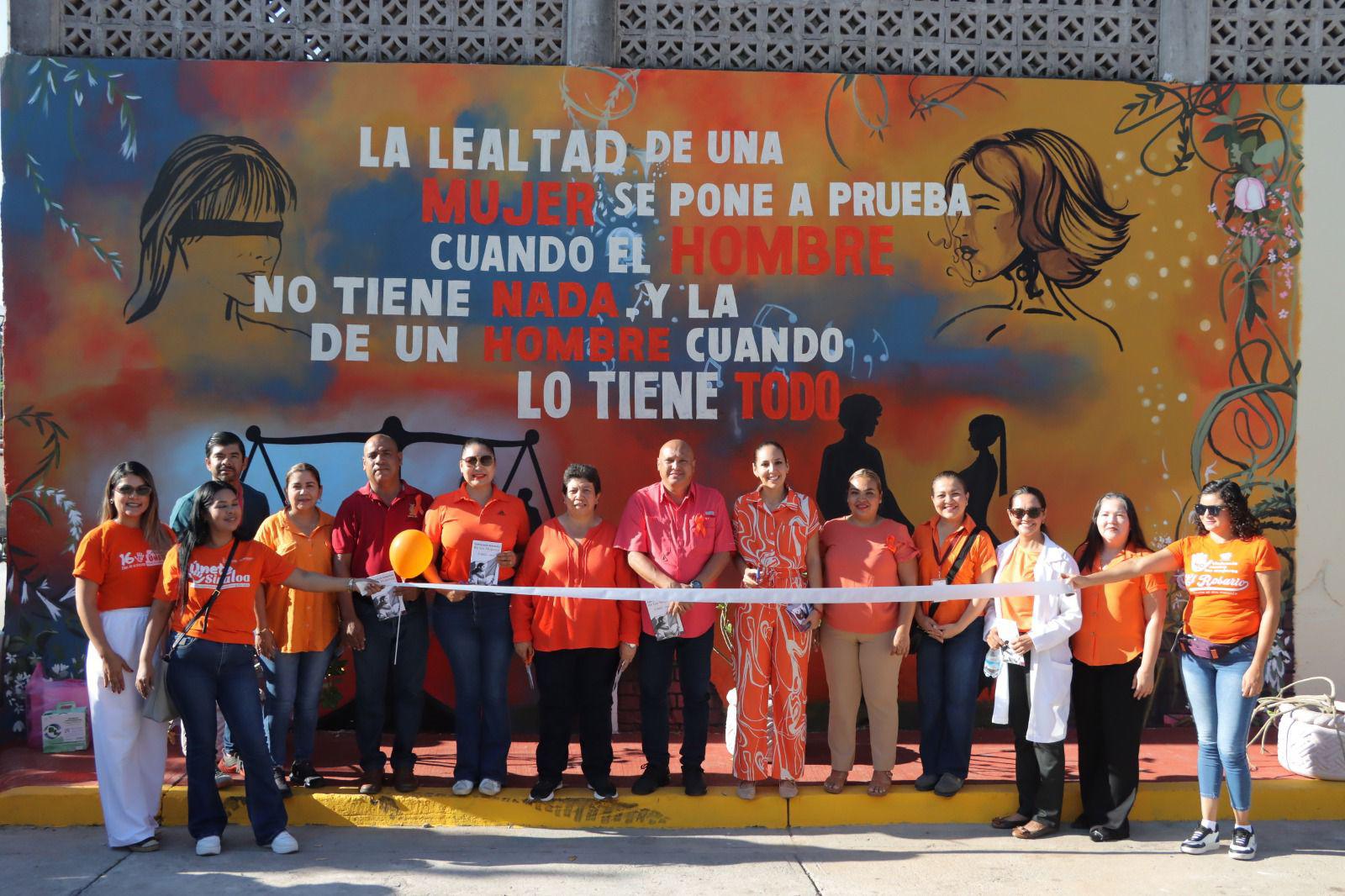 $!Conmemoran en Rosario el Día Internacional de la Eliminación de la Violencia contra la Mujer