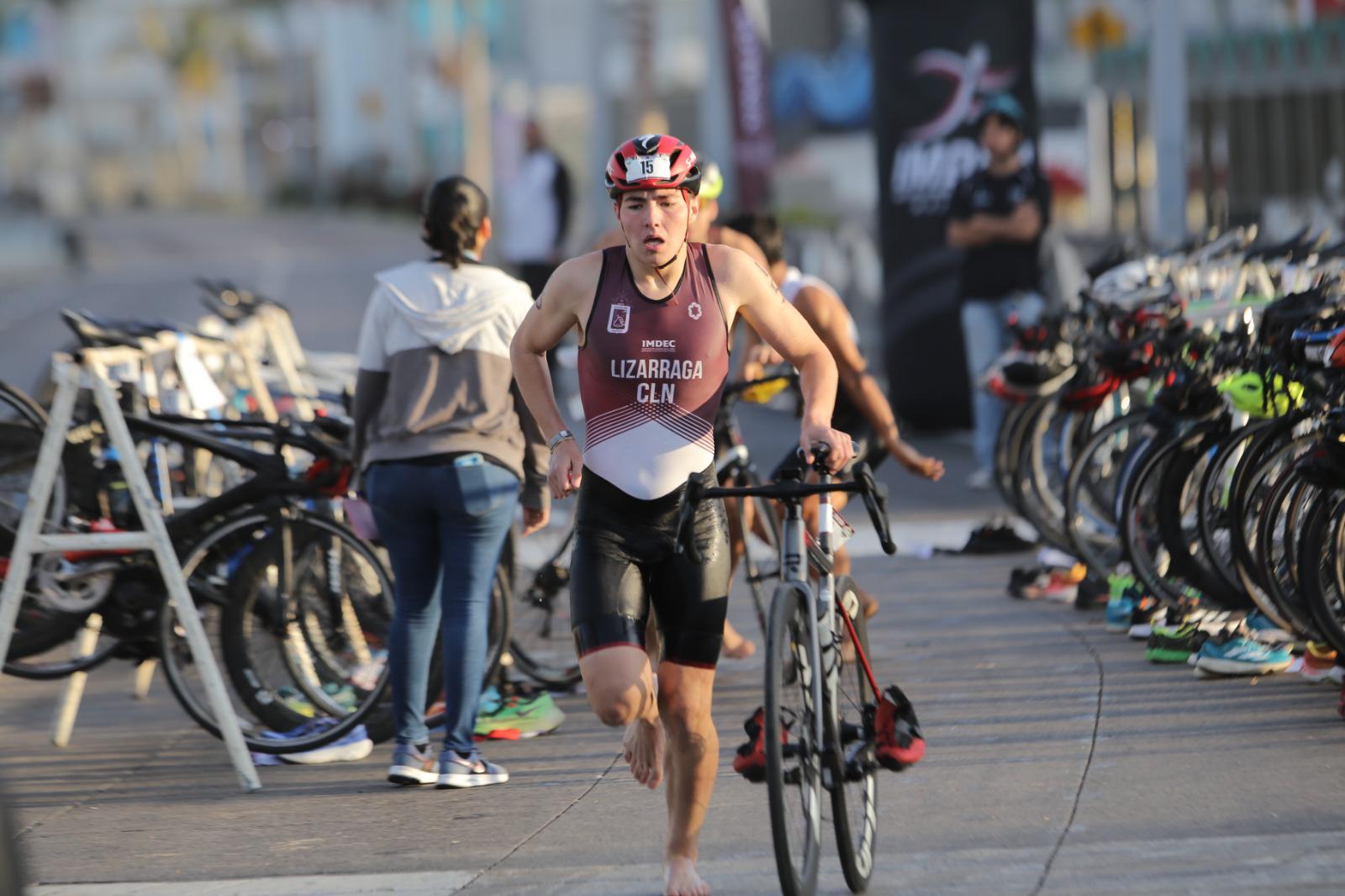 $!Impone condiciones Mazatlán en estatal de triatlón, en Juegos Conade