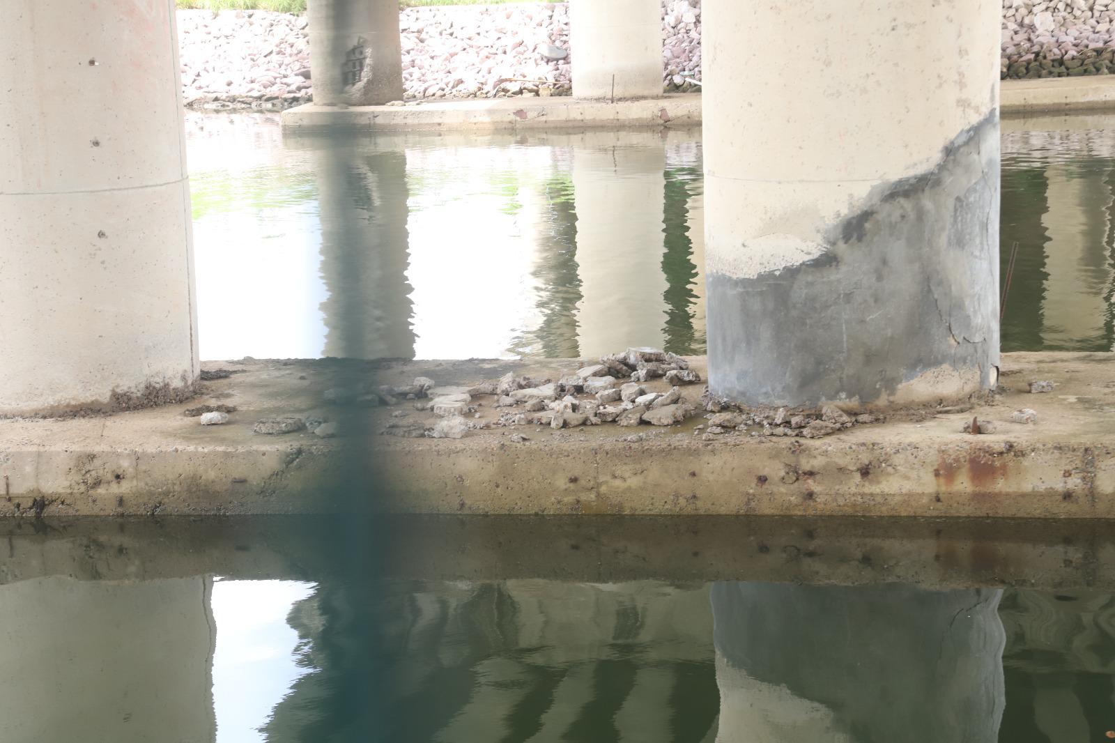 $!Puentes de La Marina en Mazatlán presentan daños