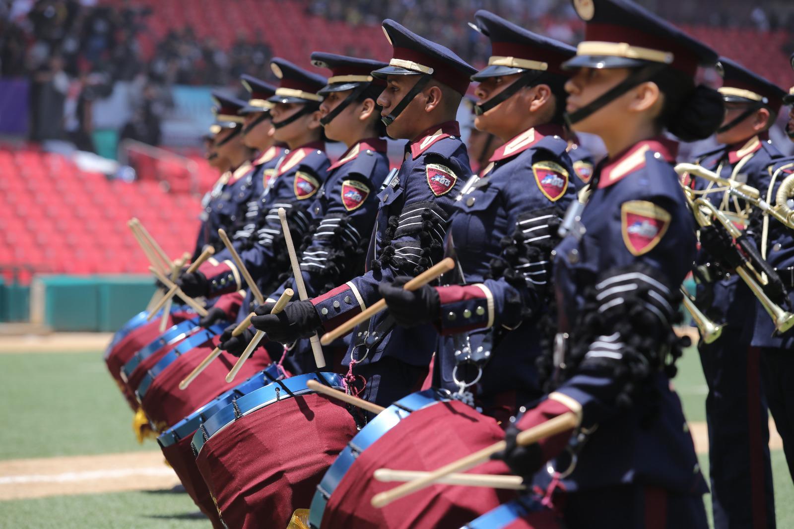 $!Bandas de Guerra de todo el País participan en Encuentro Perla del Pacífico