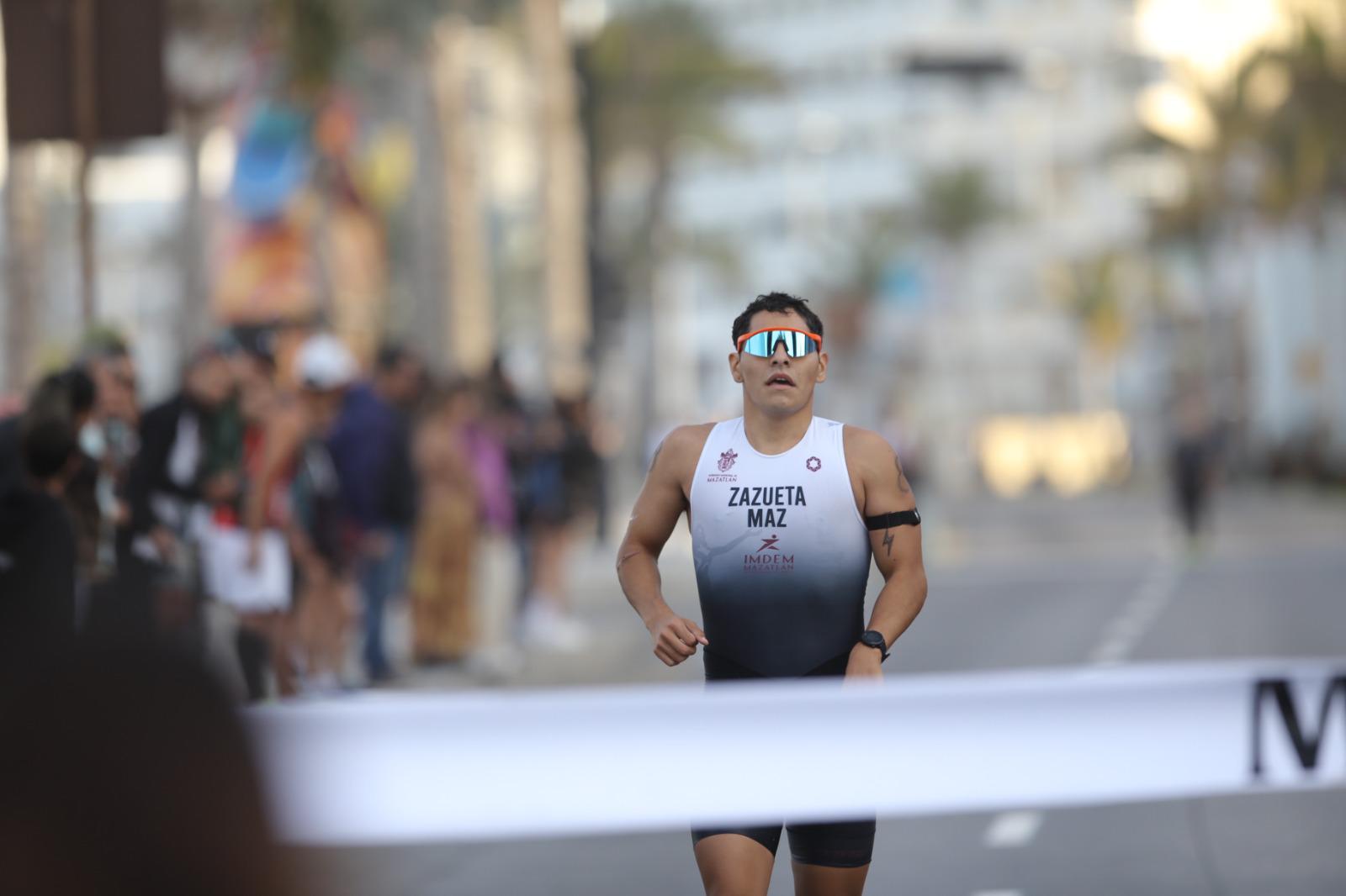 $!Impone condiciones Mazatlán en estatal de triatlón, en Juegos Conade