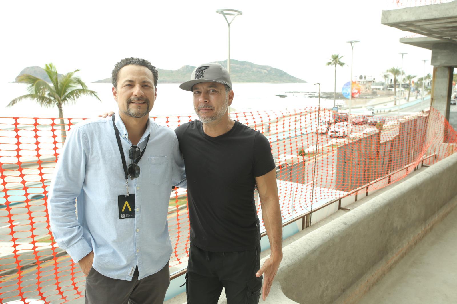 $!El empresario Gaddiel Hernández junto al actor Raúl Méndez Martínez.