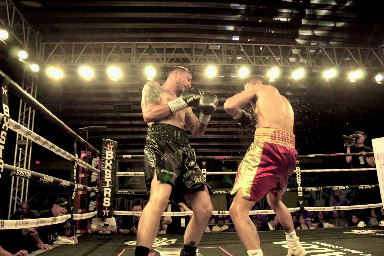 $!Gabriel Gollaz domina y noquea en la estelar de Box por Sinaloa