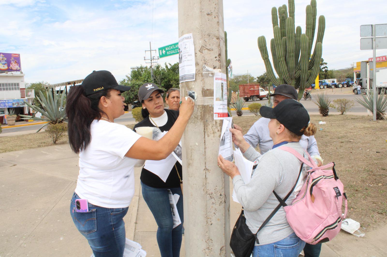 $!Lamenta grupo de rastreadoras que se arranquen carteles de sus desaparecidos