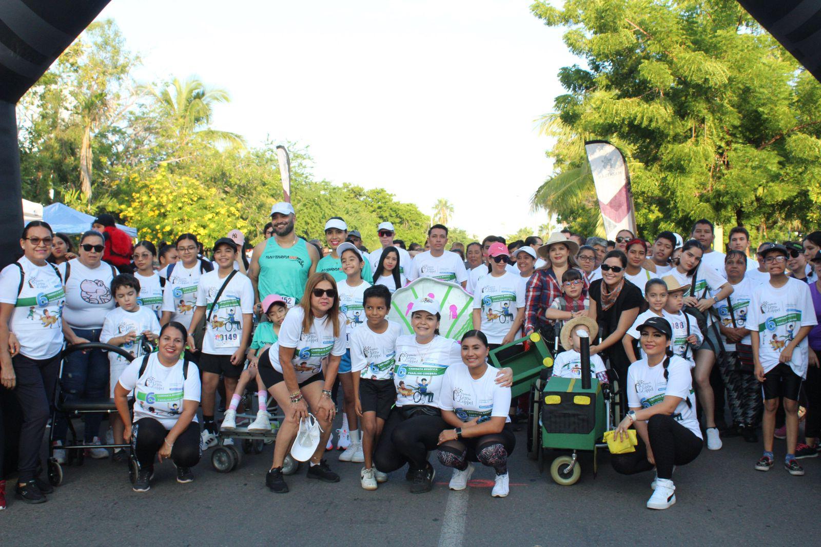 $!Tiznado y Jara ganan Caminata por el Día Internacional de la Parálisis Cerebral