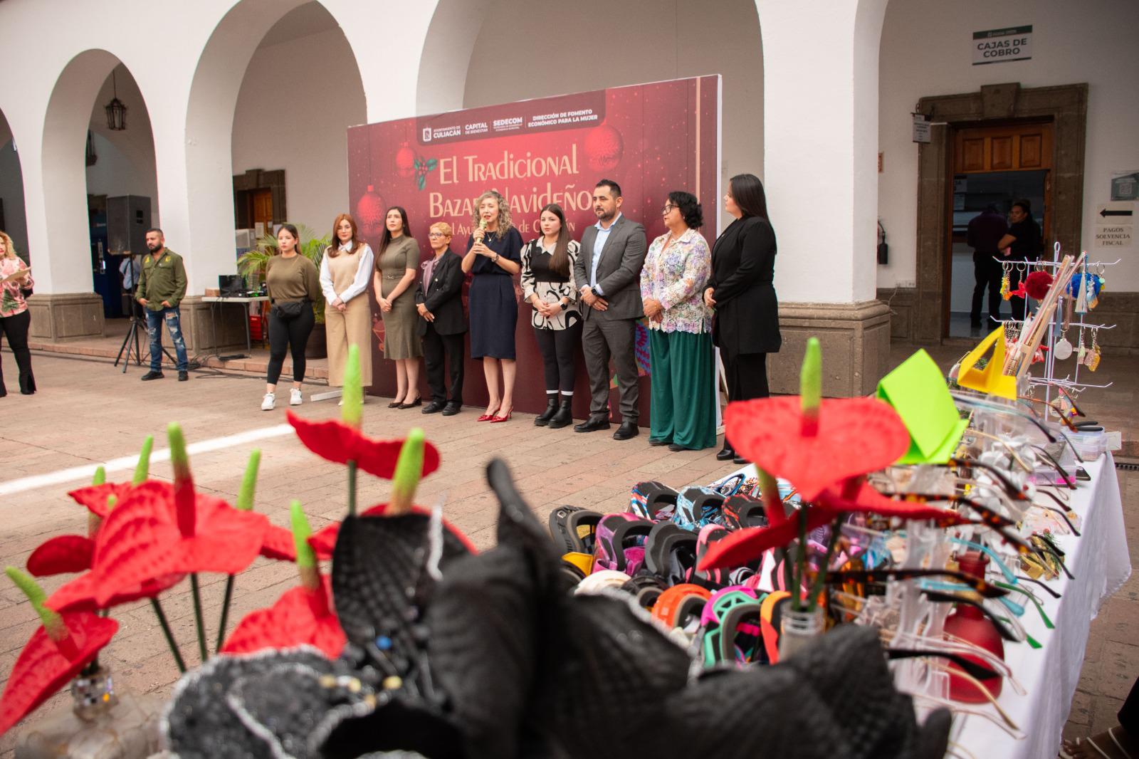 $!Bazar Navideño de Comuna en Culiacán cierra el 2025 con un centenar de mujeres emprendedoras