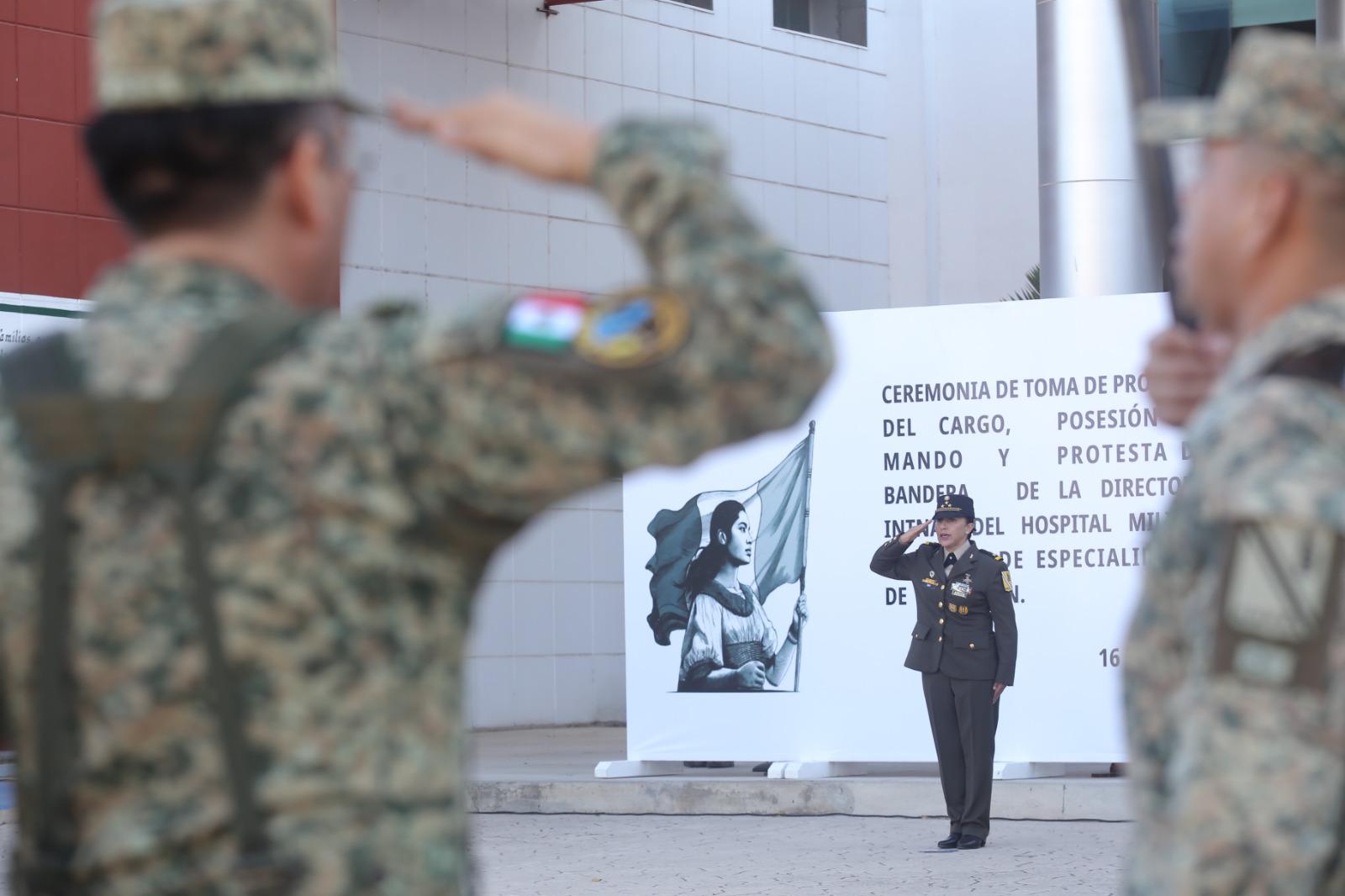 $!Toma posesión directora interina del Hospital Militar Regional de Especialidades de Mazatlán