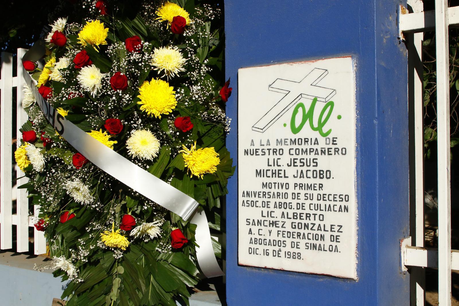 $!Llaman a combatir la impunidad, a 36 años del asesinato del periodista Jesús Michel Jacobo