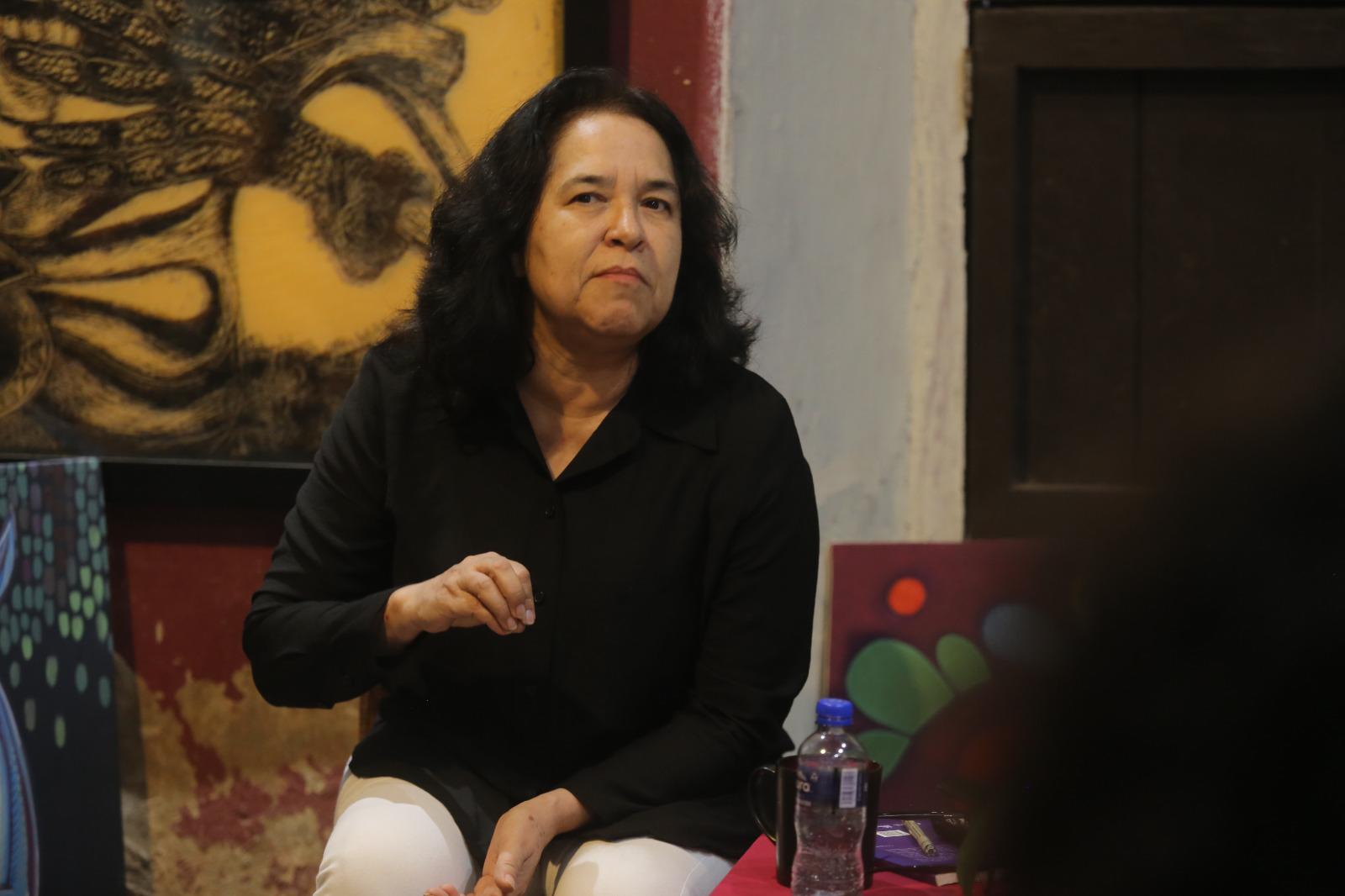 $!Ernestina Yépiz durante su presentación.