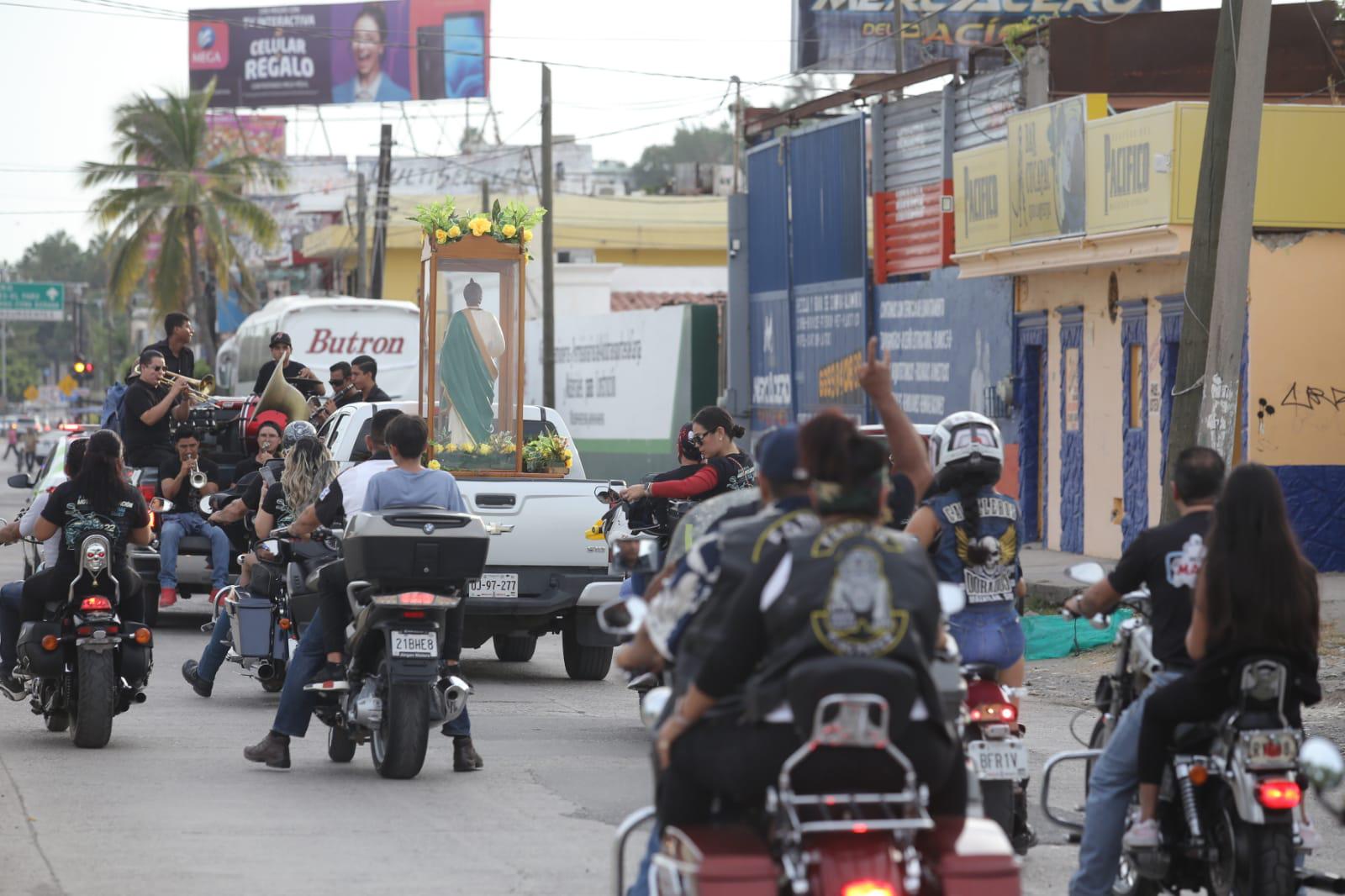$!Realizan motoperegrinación a la Iglesia de San Judas Tadeo en Mazatlán