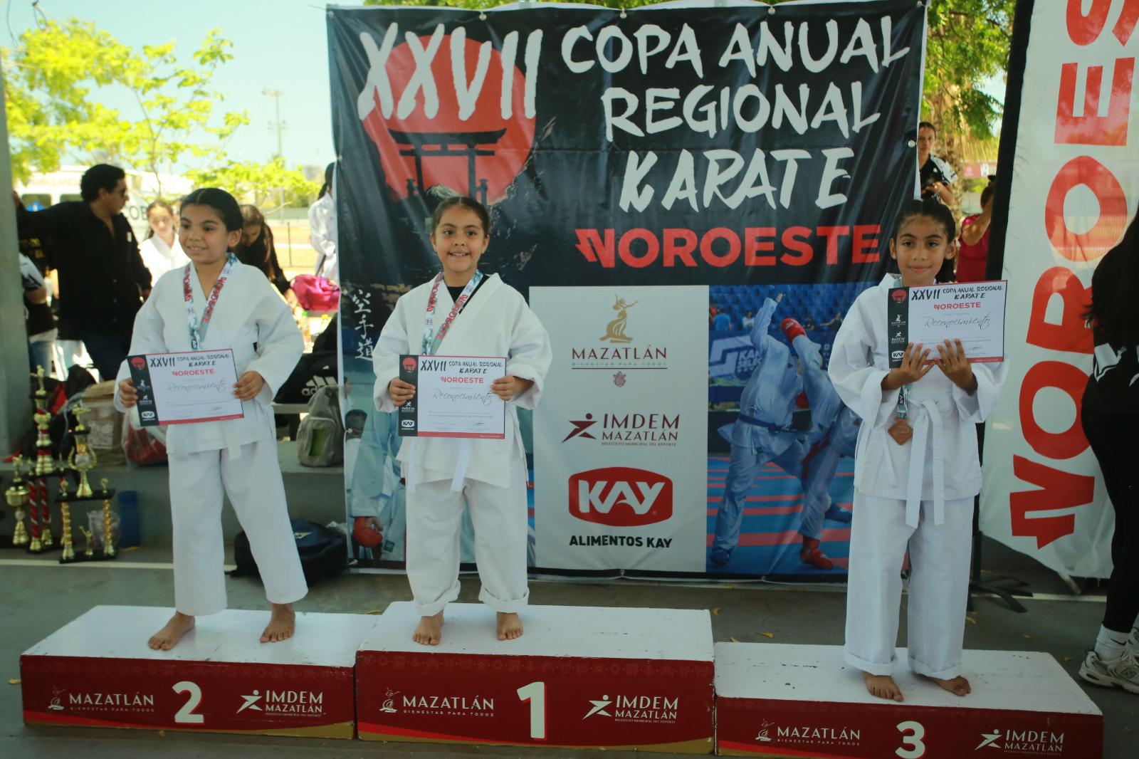 $!Los pequeños karatecas brillan en la Copa Noroeste 2026