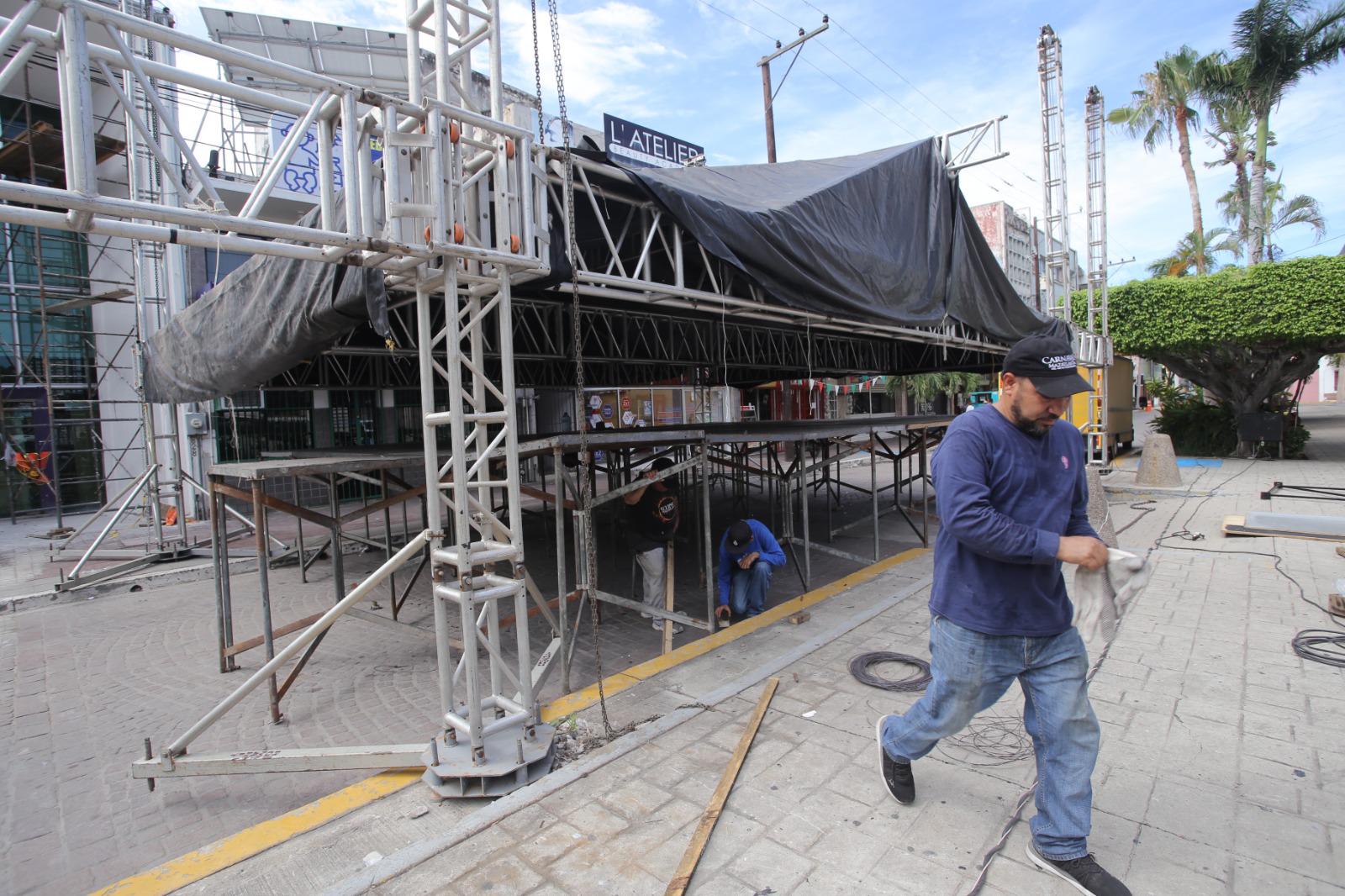 $!Alistan la celebración del Grito de Independencia en Mazatlán este 15 de septiembre