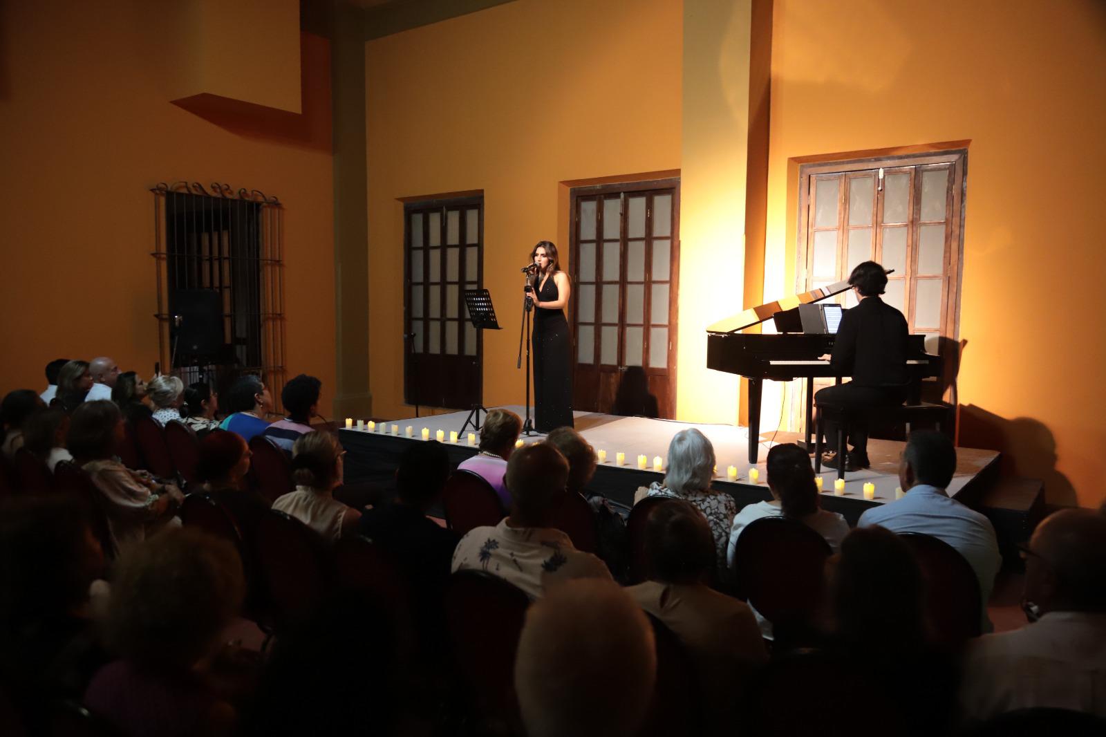 $!Andrea Medina Rice durante su interpretación.