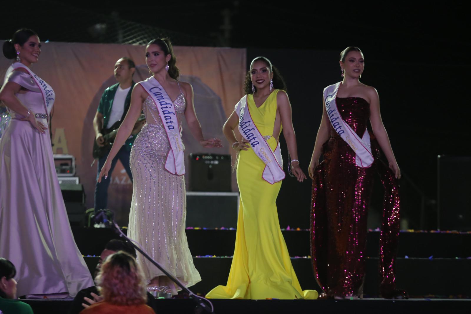 $!Eileen Cruz y Guillermo Orrante toman ventaja en el primer cómputo del Carnaval de Mazatlán 2026
