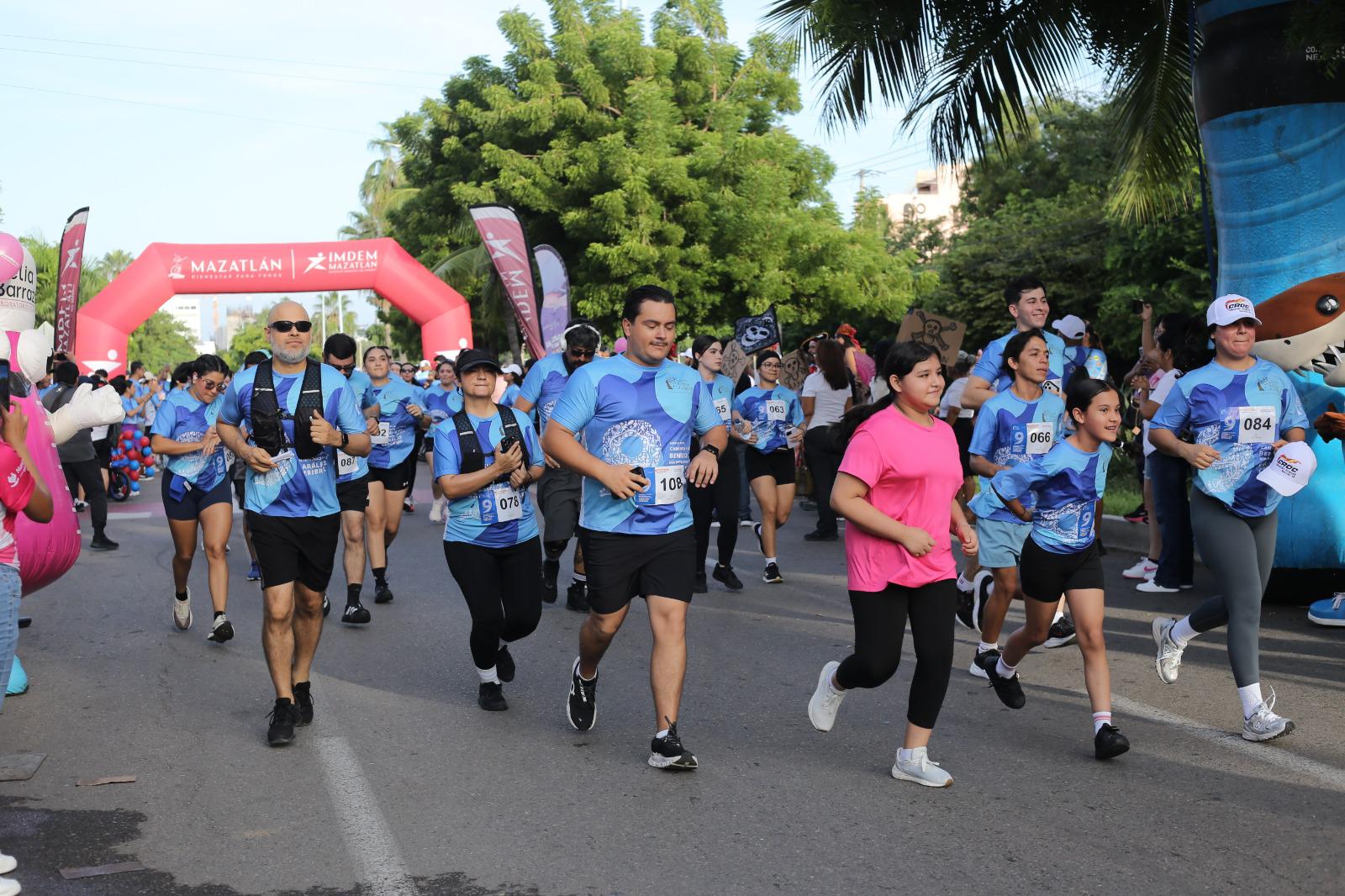 $!¡Inclusión y solidaridad! Mazatlán corre con el corazón en Carrera por la Parálisis Cerebral