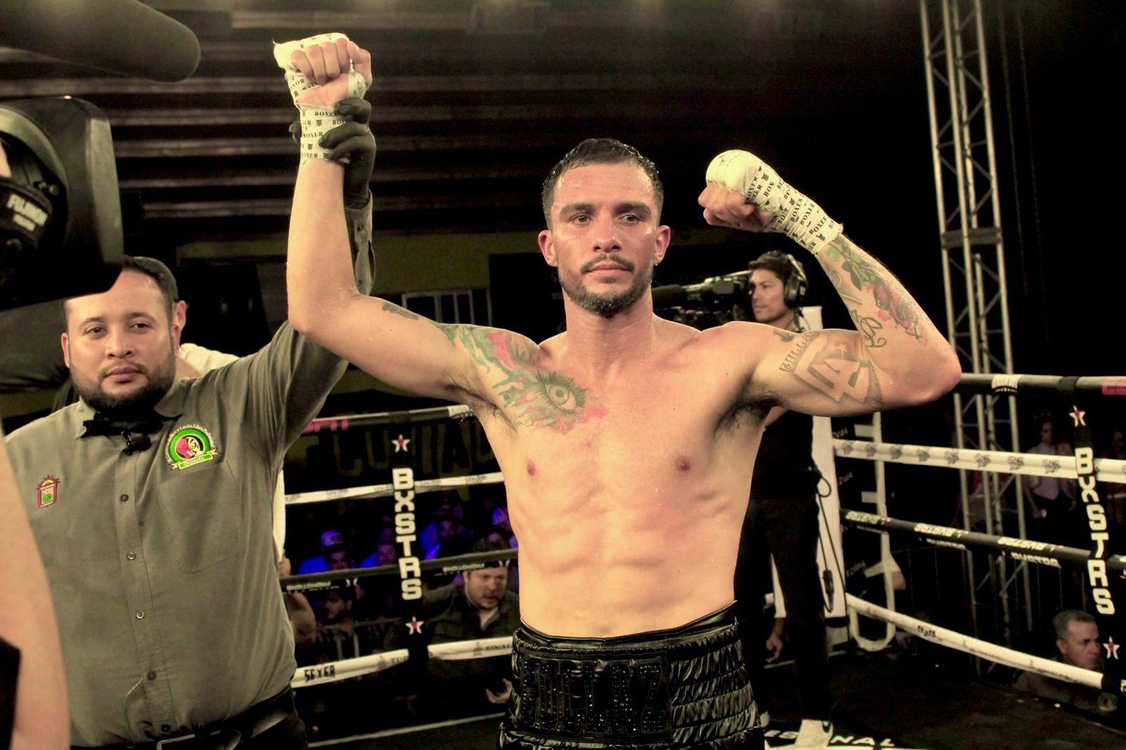 $!Gabriel Gollaz domina y noquea en la estelar de Box por Sinaloa