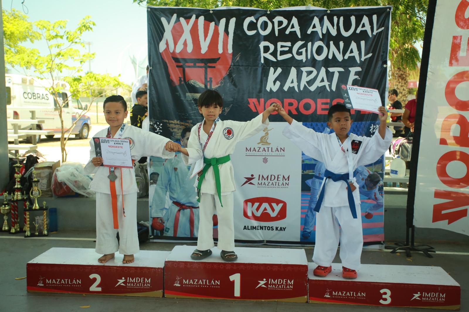 $!Los pequeños karatecas brillan en la Copa Noroeste 2026