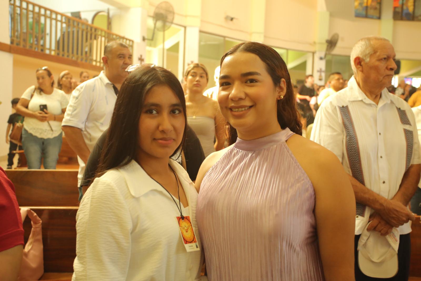 $!Suset Díaz y su madrina Lorena Montes.