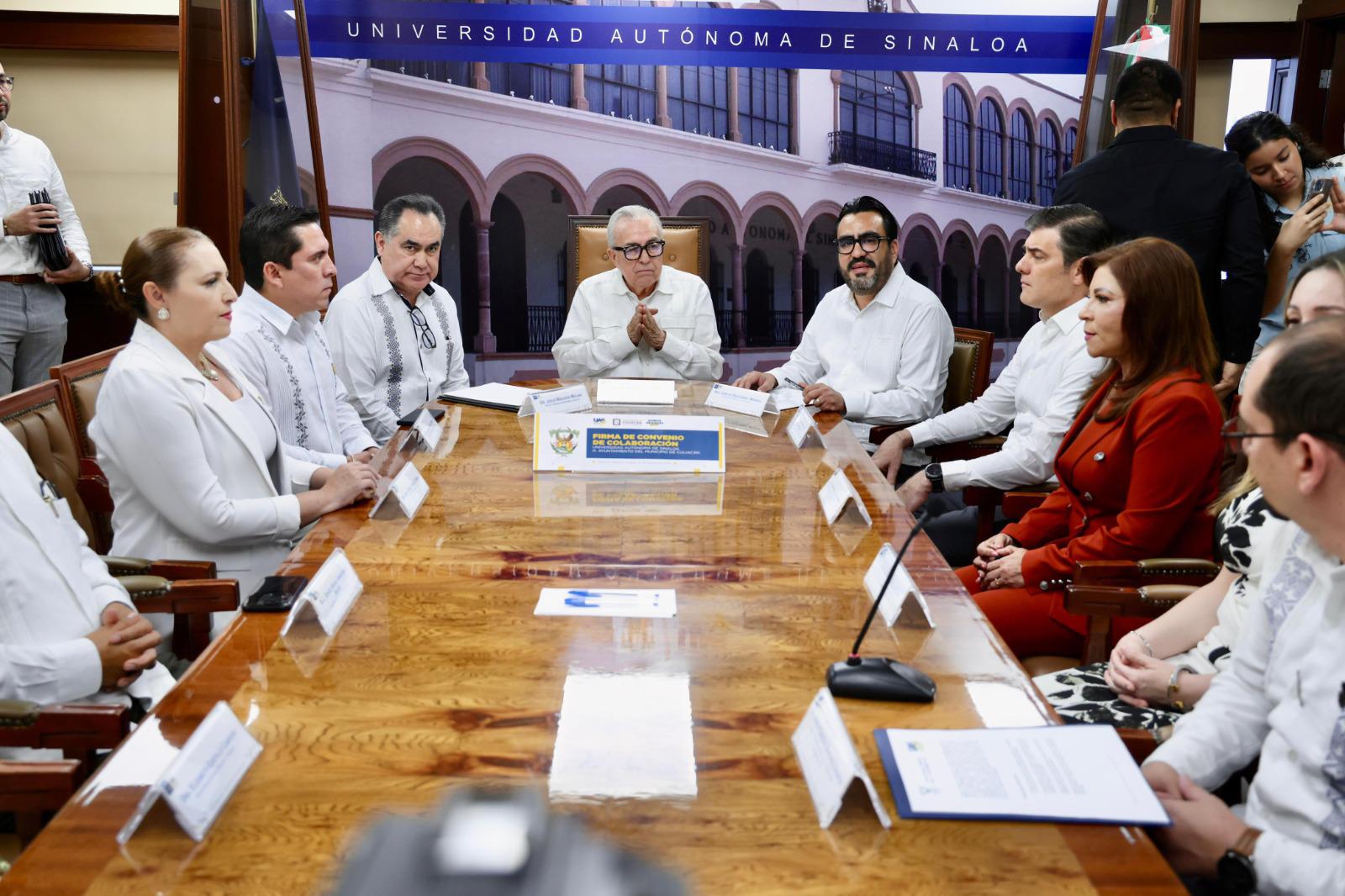 $!UAS y Gobierno de Culiacán colaborarán para reactivación del Paseo del Ángel y aniversario del municipio