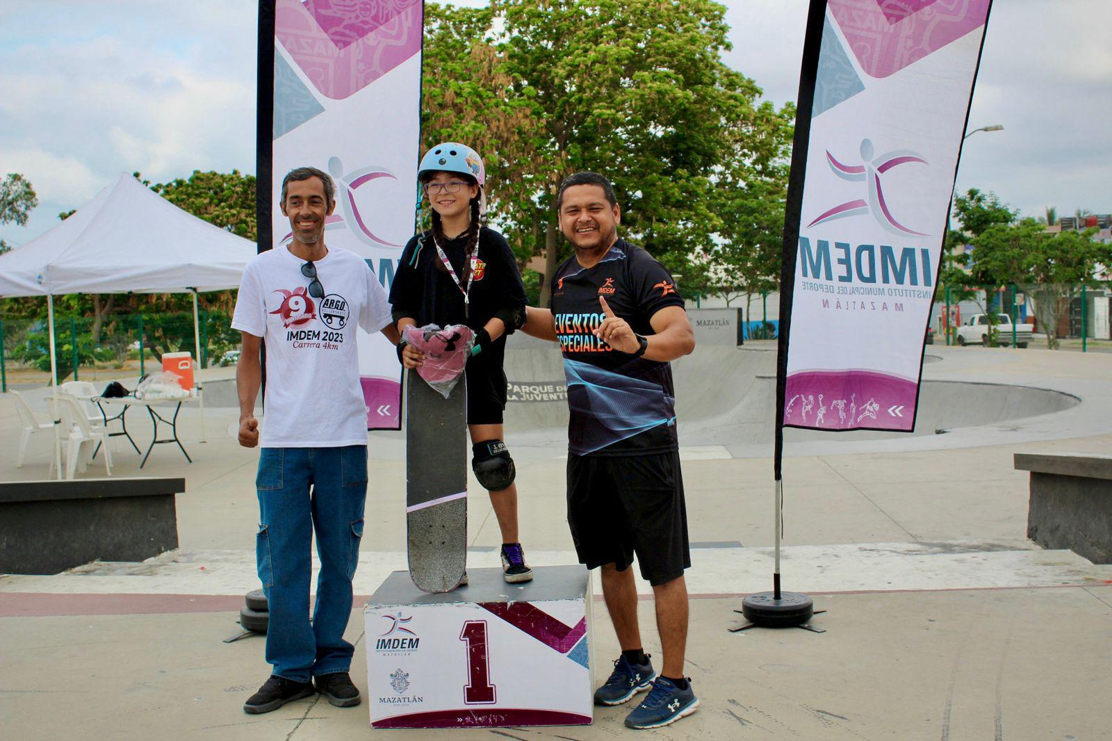 $!‘Vuelan’ en quinta fecha de Circuito de Patinaje sobre Ruedas