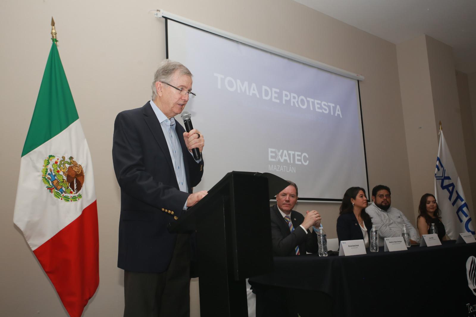 $!Rodolfo Gerardo Madero Rodríguez participó como invitado especial y dirigió un mensaje a la comunidad Exatec.