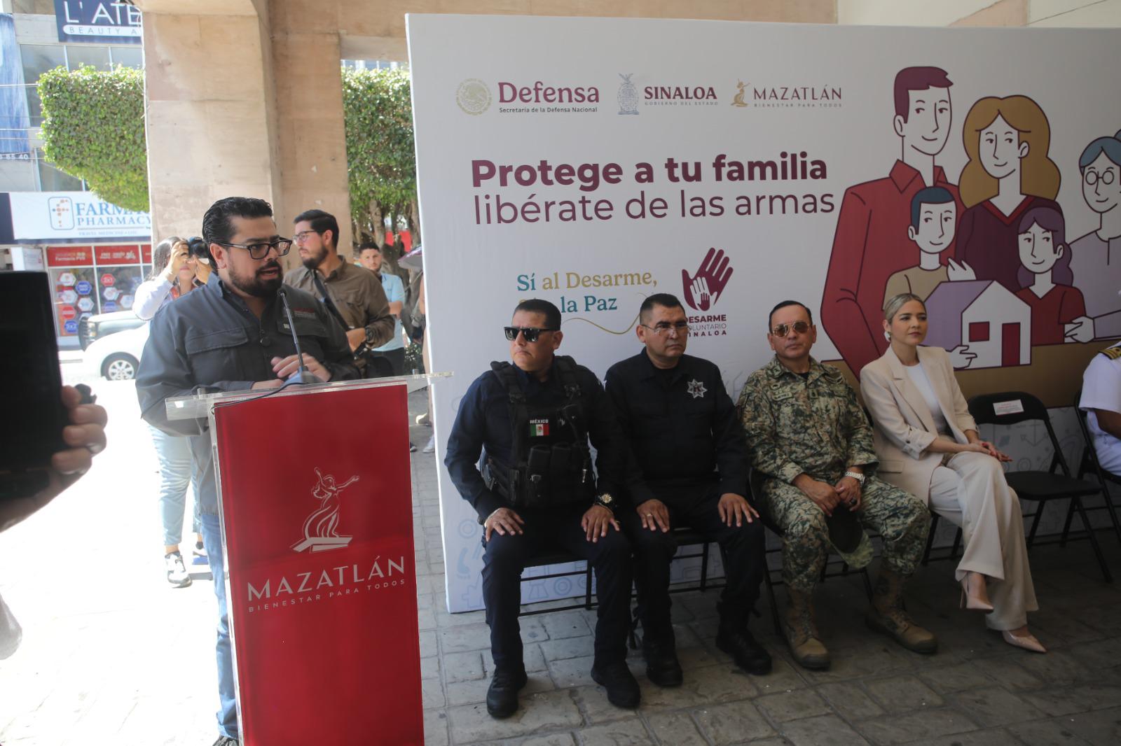 $!Ponen en marcha en Mazatlán campaña de desarme voluntario