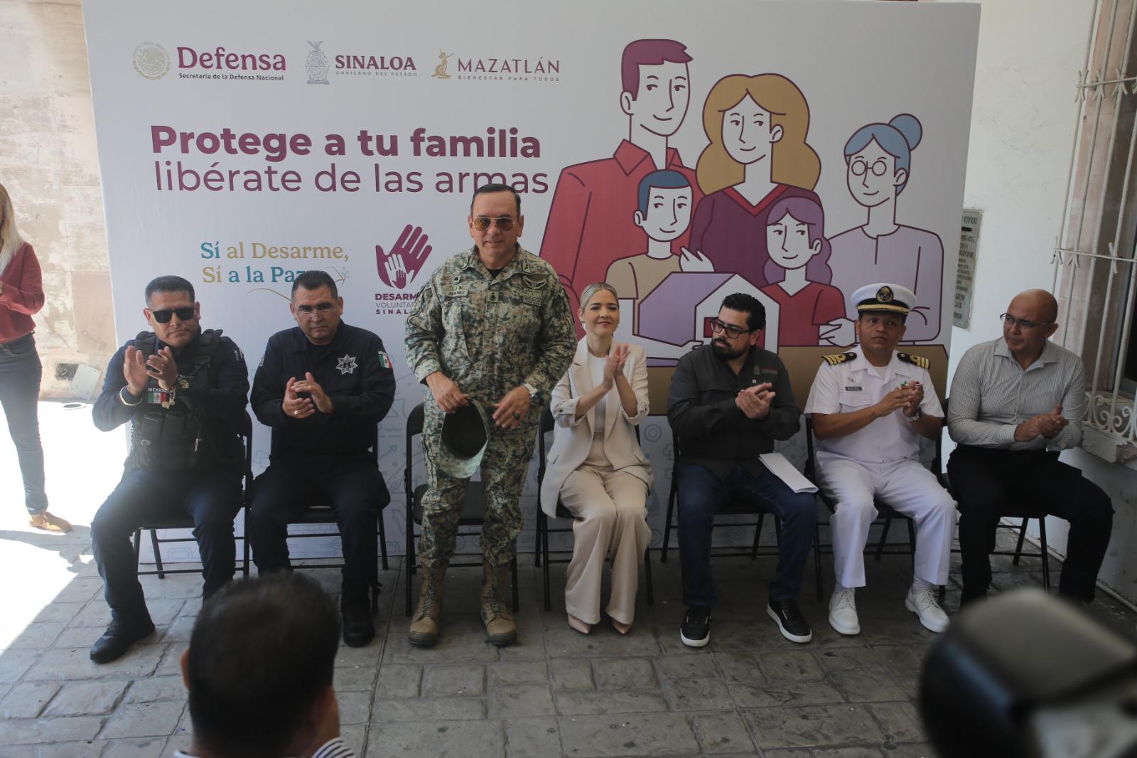 $!Ponen en marcha en Mazatlán campaña de desarme voluntario