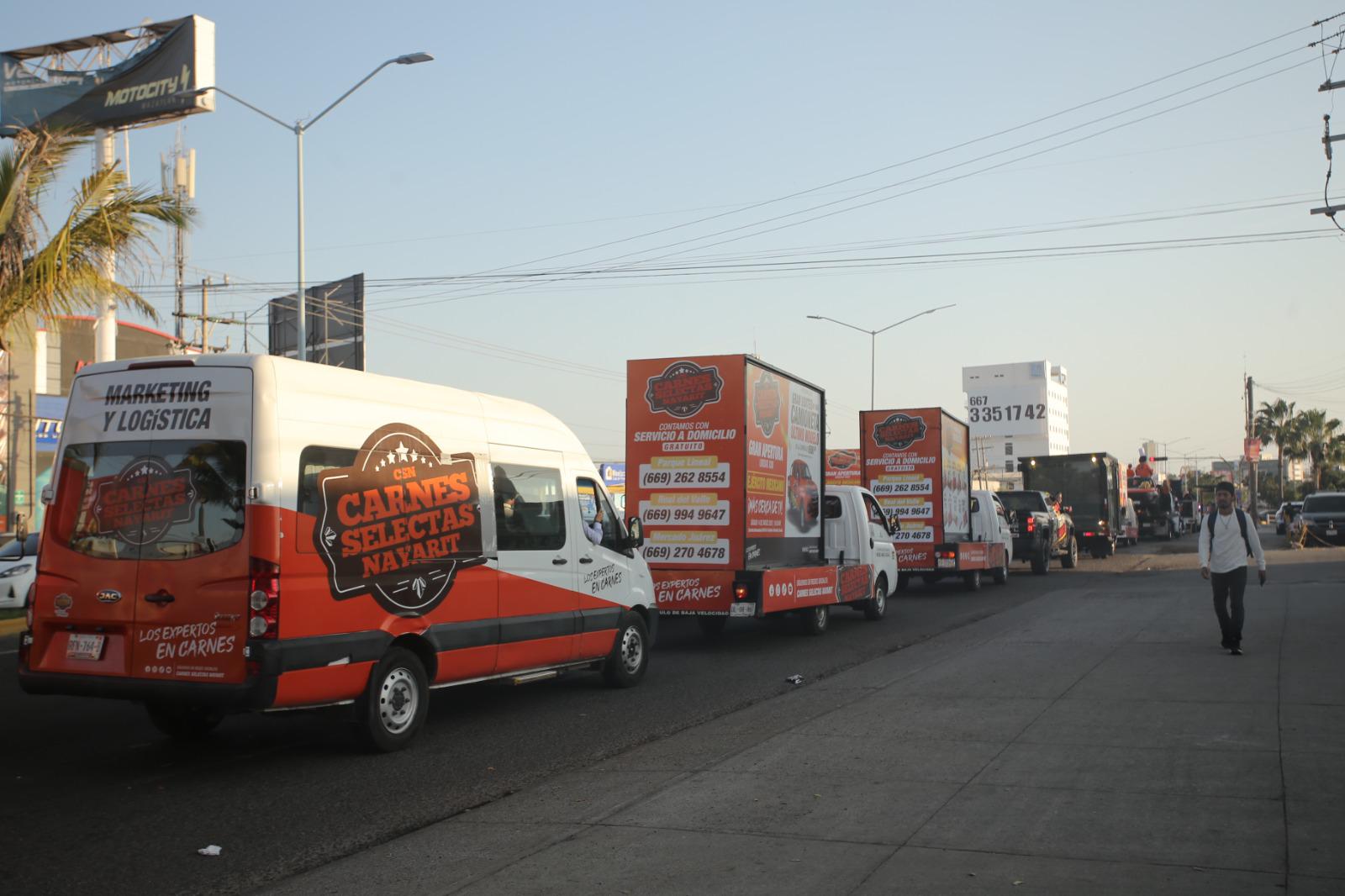 $!Caravana anuncia apertura de nueva sucursal de Carnes Selectas Nayarit en Mazatlán