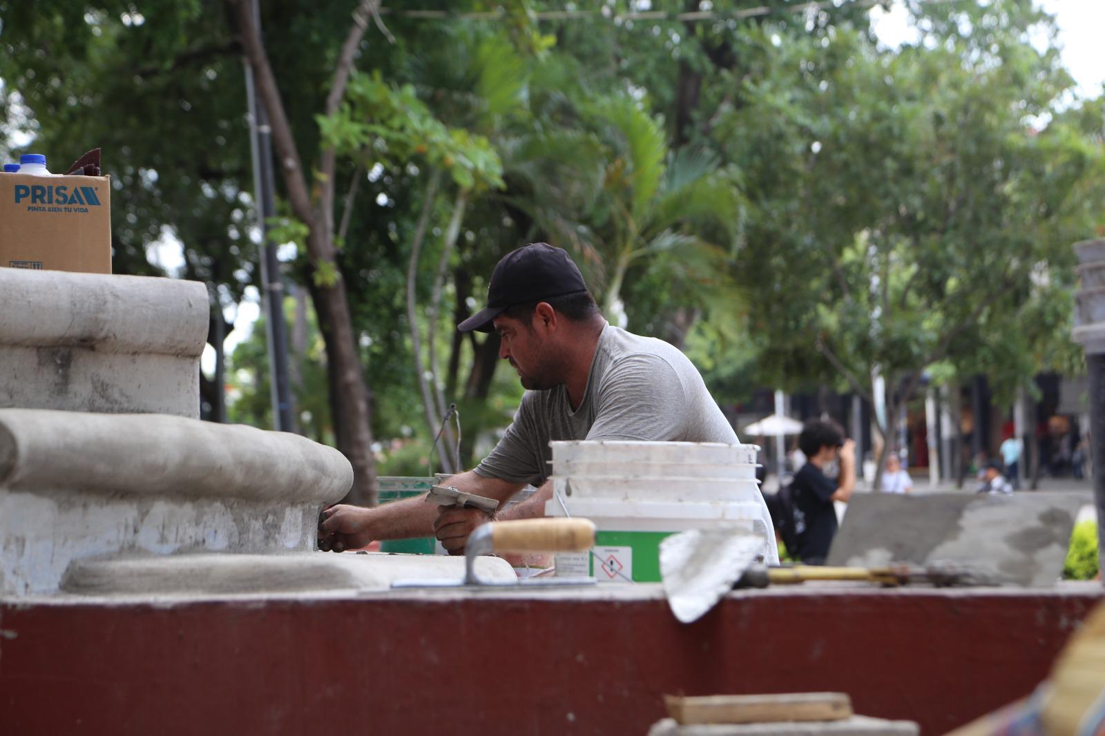 $!Preparan al quiosco de la Plazuela Obregón para el Aniversario de Culiacán