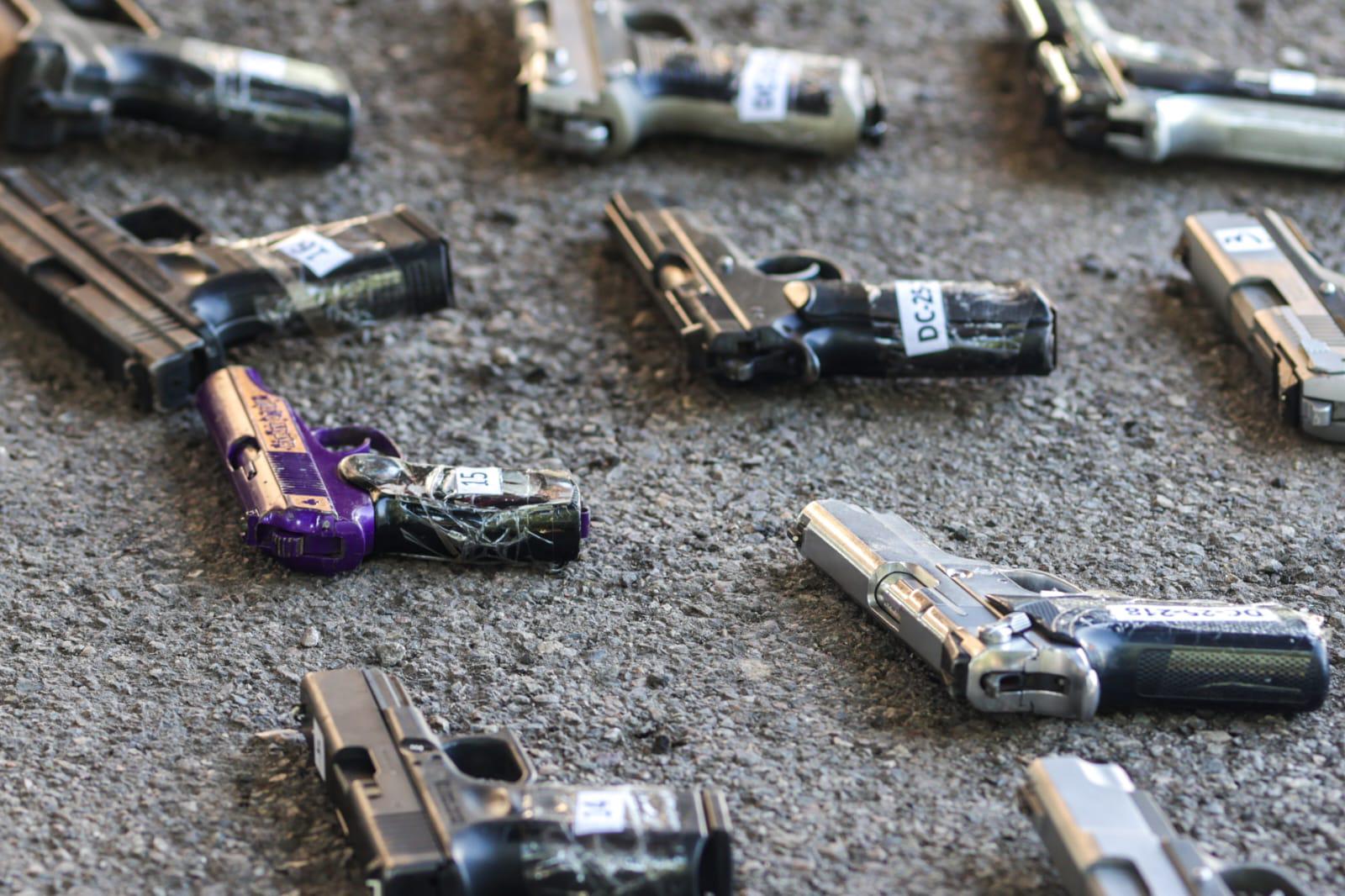 $!Destruyen 922 armas y más de 190 mil municiones decomisados en Sinaloa; al acto no acude el Secretario de Seguridad