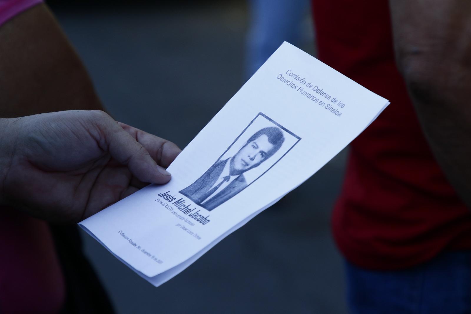 $!Llaman a combatir la impunidad, a 36 años del asesinato del periodista Jesús Michel Jacobo