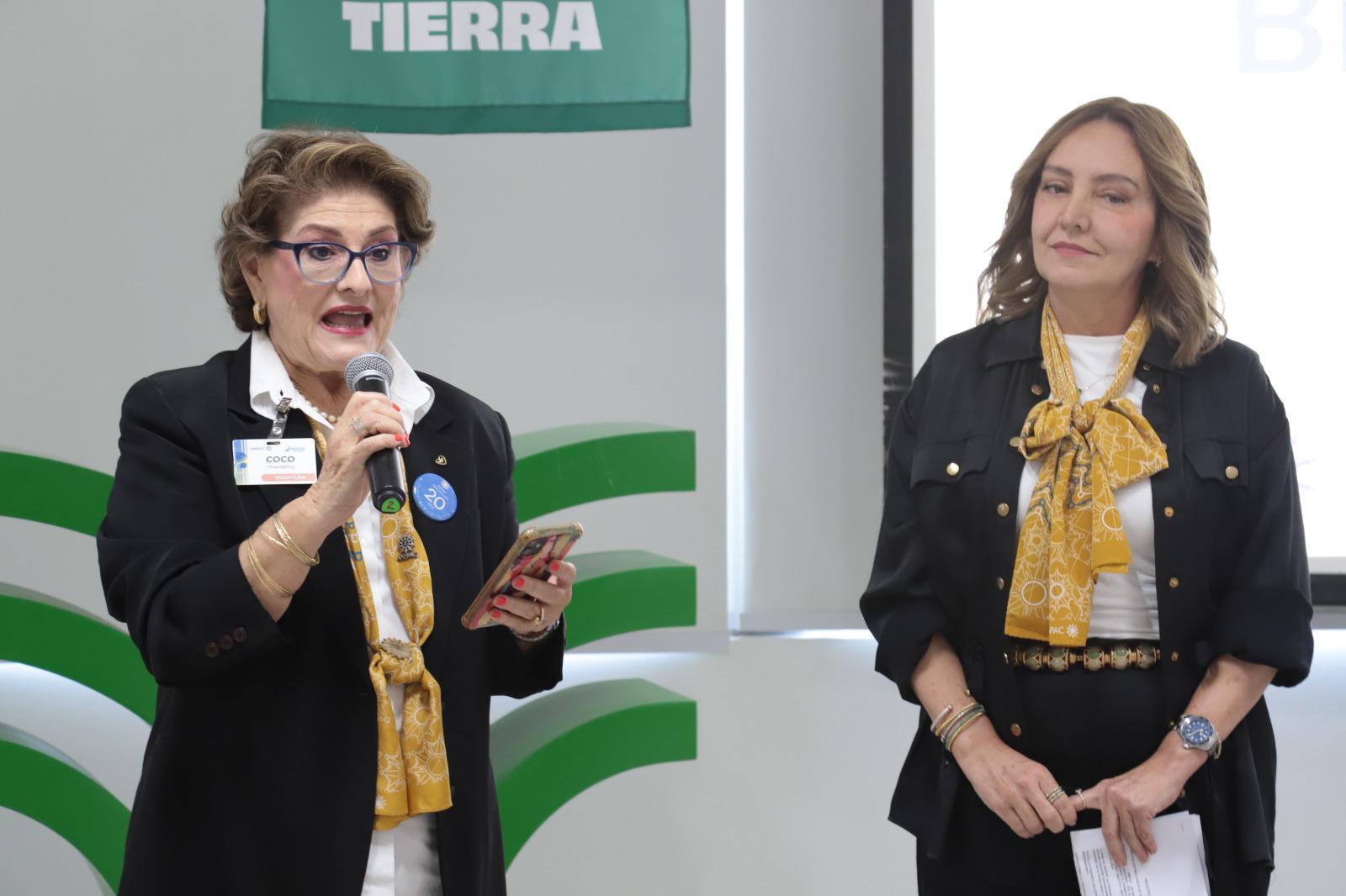 $!Coco Urrea de Valadés expresó unas palabras a las asistentes.