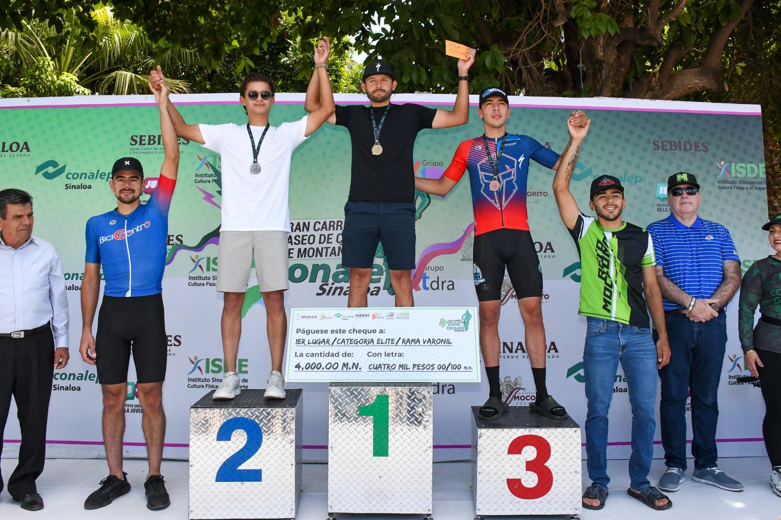 $!Conalep Sinaloa impulsa deporte y educación con carrera ciclista en Mocorito