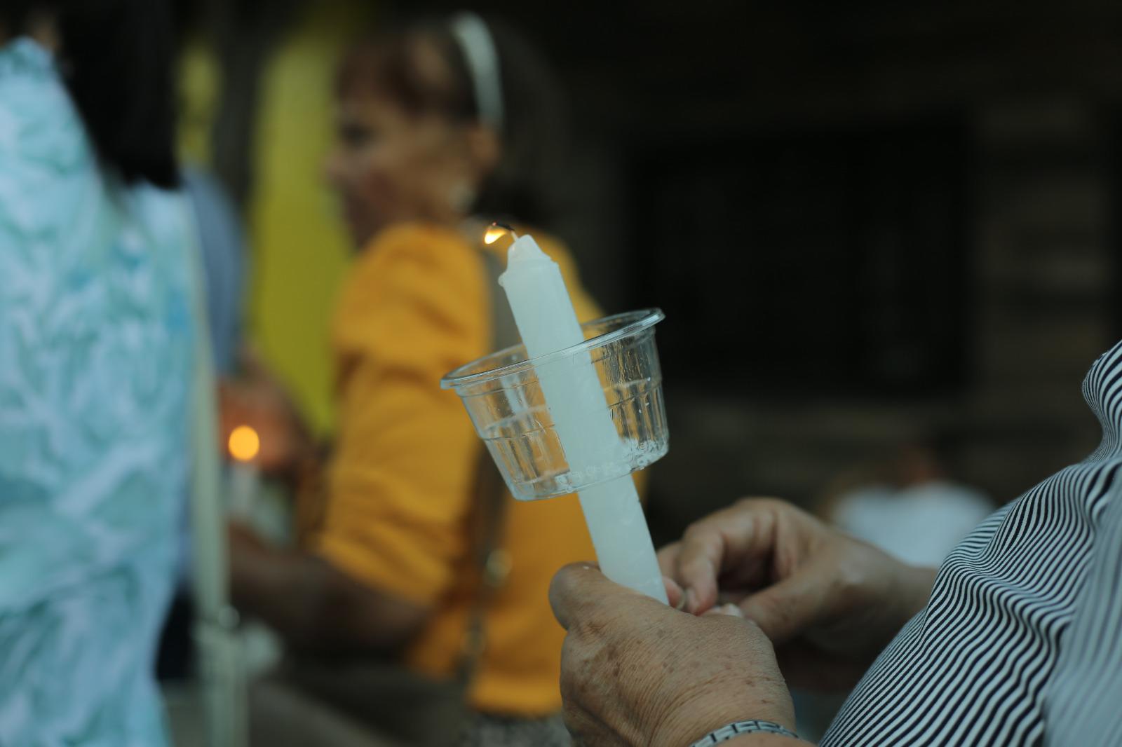 $!Celebran última procesión y rezo del Rosario previo a los festejos de la Virgen de Fátima