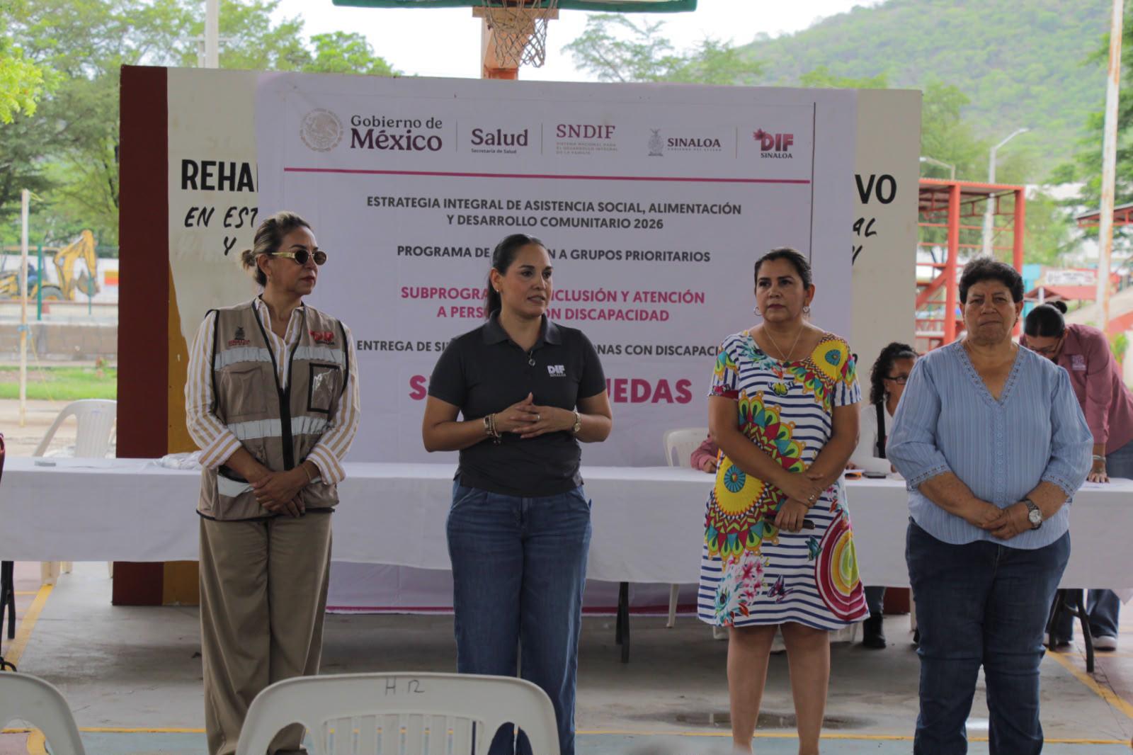 $!Entrega DIF Rosario sillas de ruedas y apoyos funcionales