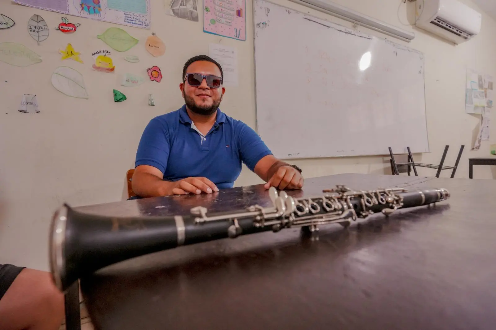 $!Juan Darío Sánchez ingresó al taller de música del CMA a los 11 años. Con una flauta regalada comenzó a aprender de manera autodidacta.