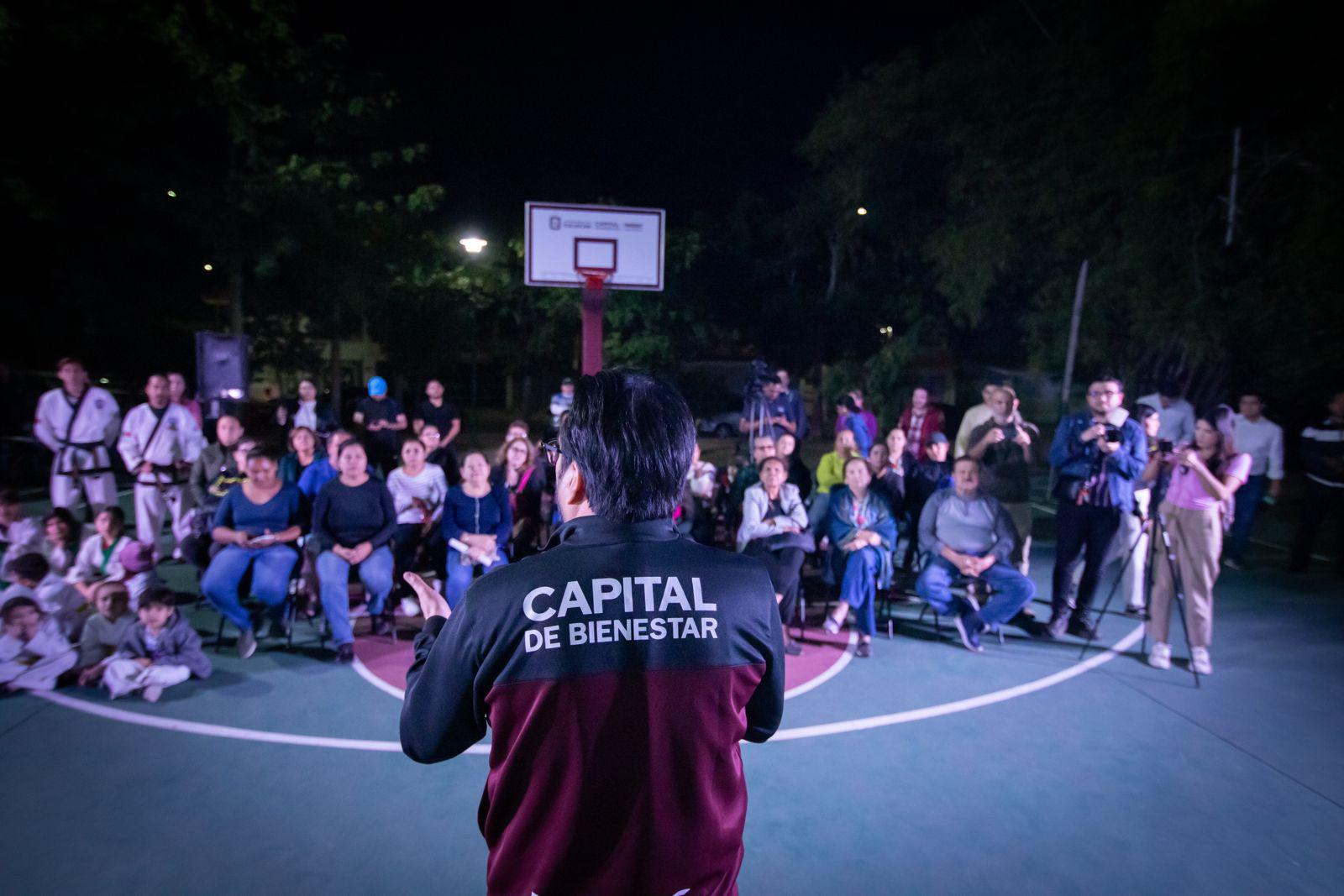 $!Entregan cancha deportiva totalmente rehabilitada en La Campiña