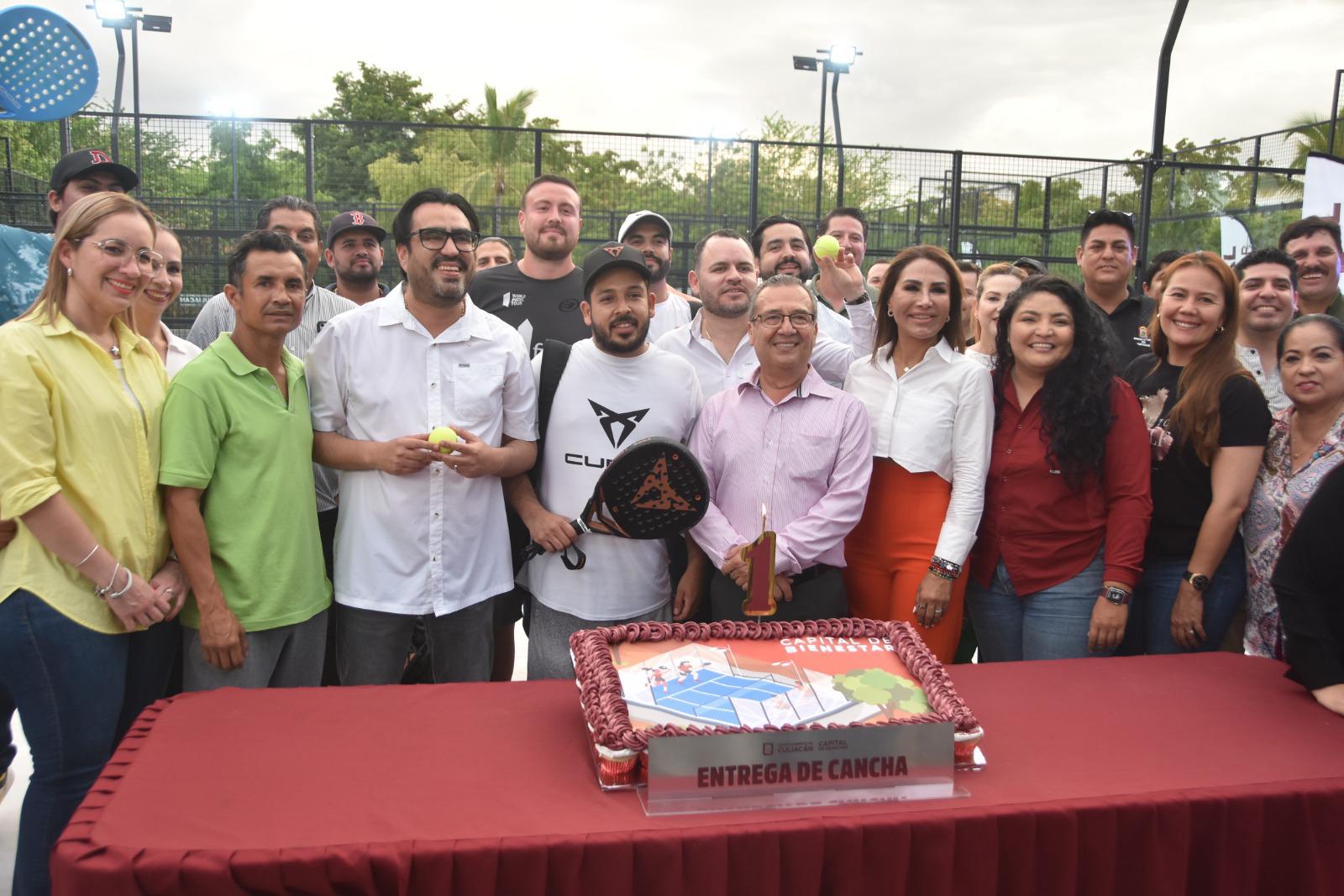 $!Inaugura Ayuntamiento de Culiacán canchas de pádel por un costo de $5 millones