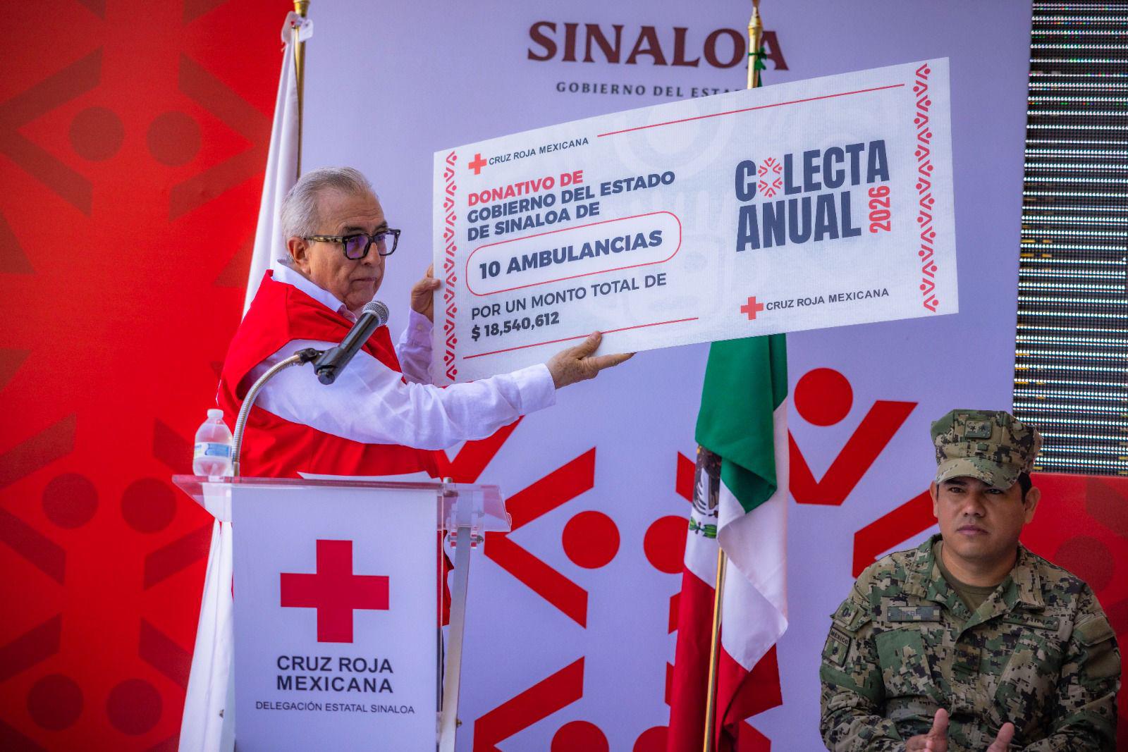 $!Arranca Cruz Roja Sinaloa con recaudación; fija meta de $45 millones en Colecta Nacional 2026