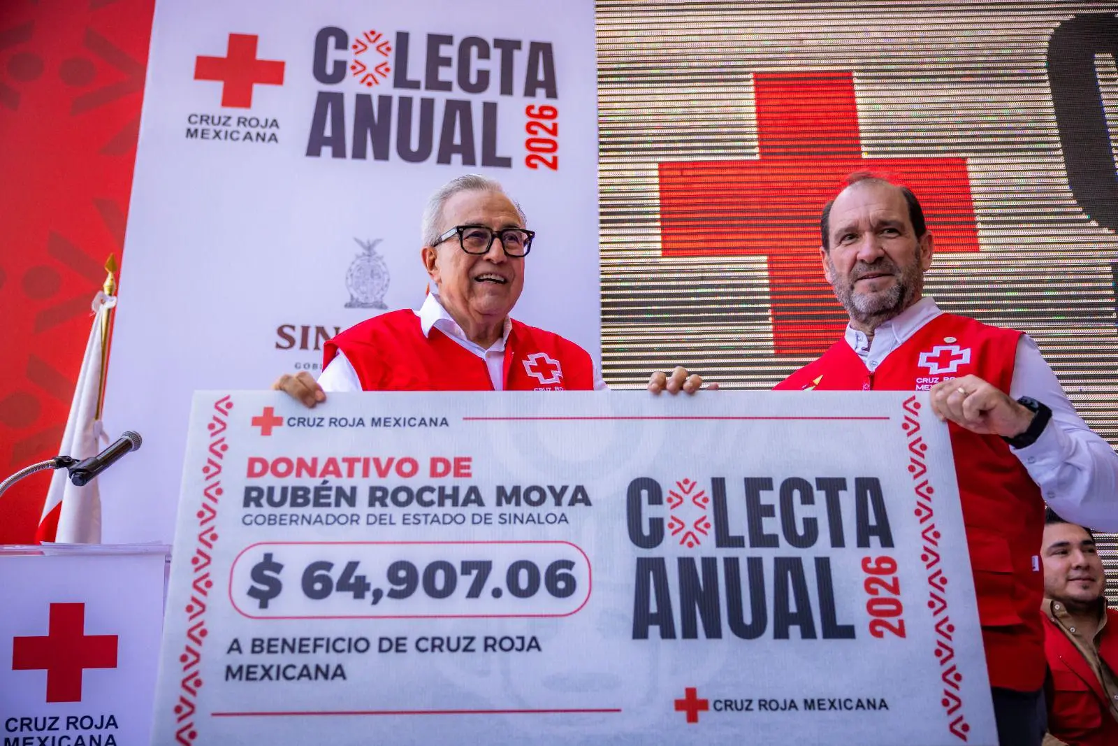 $!Arranca Cruz Roja Sinaloa con recaudación; fija meta de $45 millones en Colecta Nacional 2026