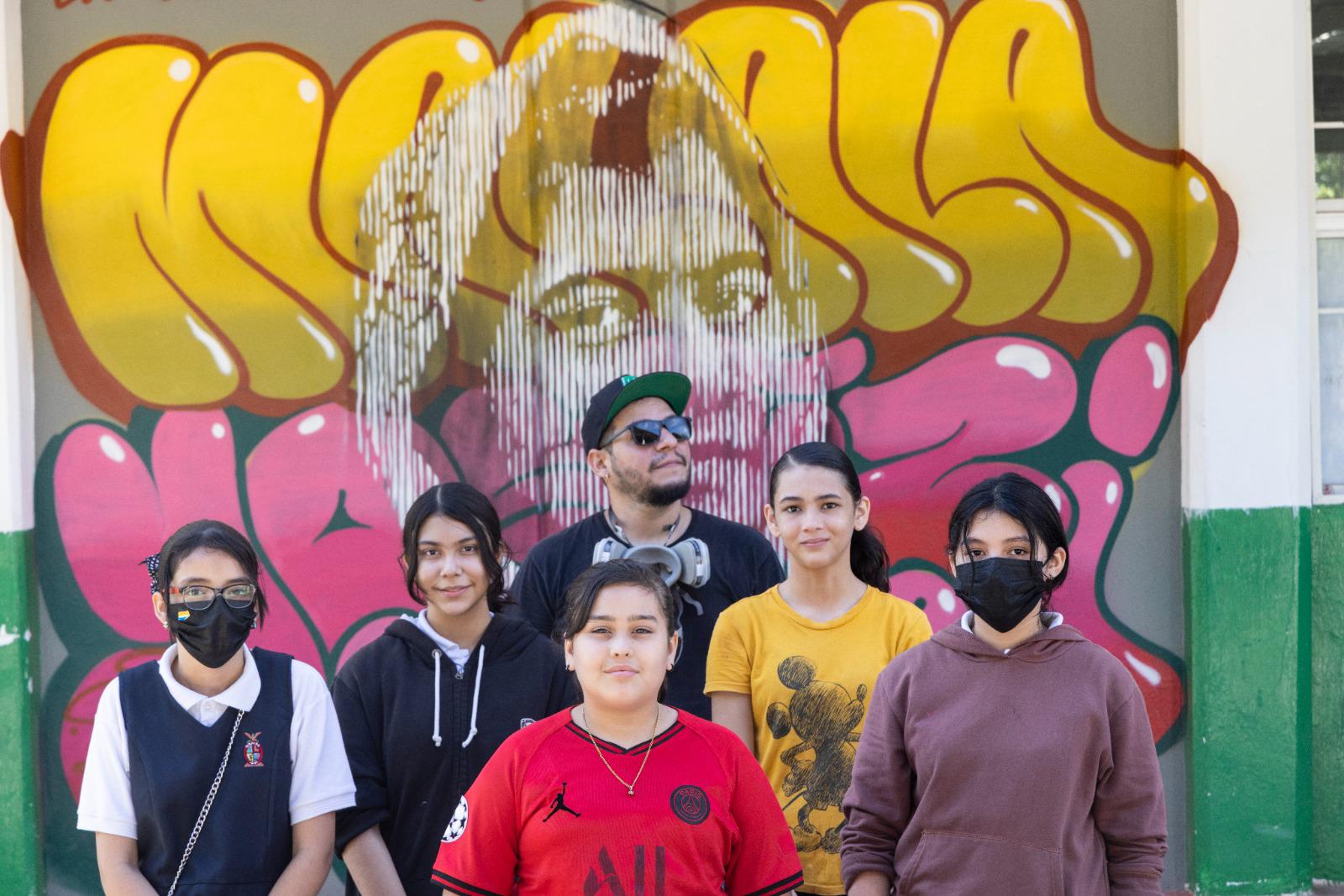 $!Estudiantes de secundaria en Culiacán dejan su legado en murales