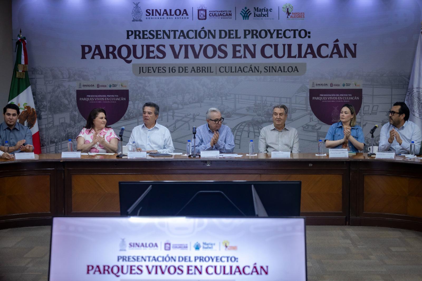 $!Lanzan Parques Vivos en Culiacán; Gobierno, empresarios y vecinos invertirán en rescate de espacios públicos