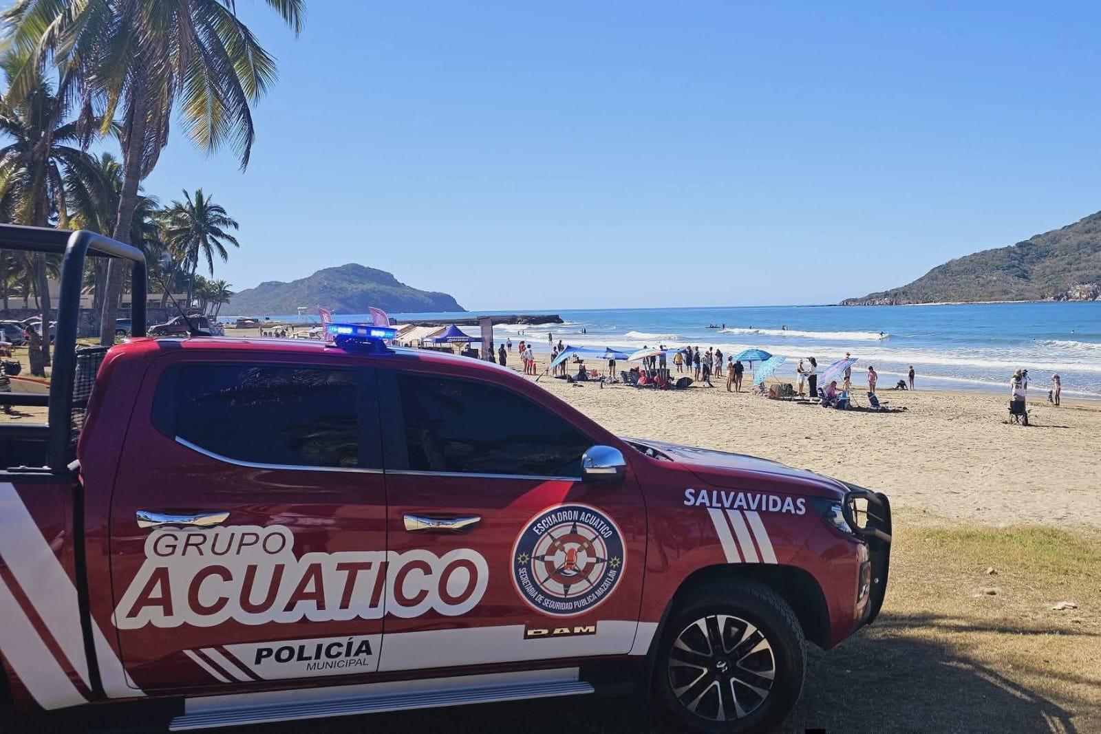 $!Escuadrón Acuático continúa alerta ante presencia de cocodrilo en playas de Cerritos