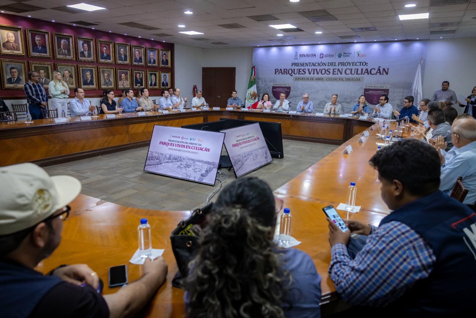 $!Lanzan Parques Vivos en Culiacán; Gobierno, empresarios y vecinos invertirán en rescate de espacios públicos