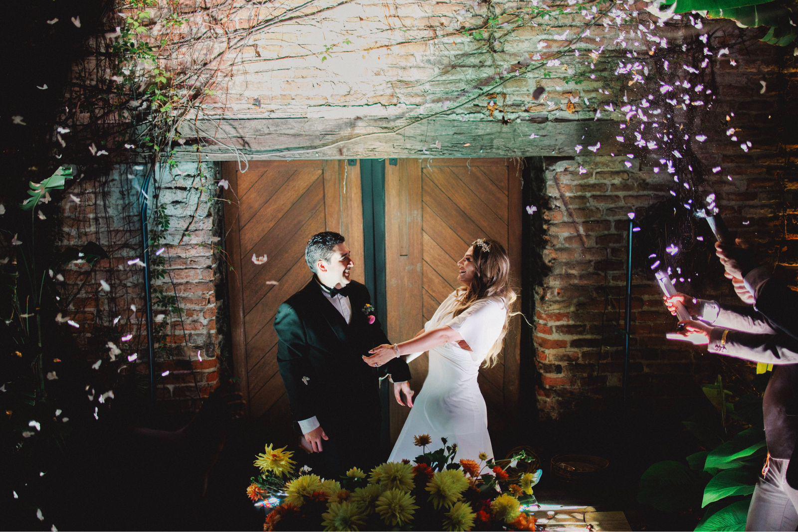 $!César y Elisa contrajeron matrimonio luego de un año de novios.