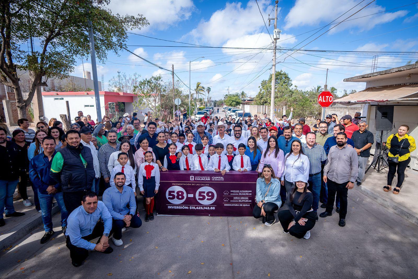 $!Gobierno de Culiacán entrega obras por $28 millones sindicaturas de Quilá y San Lorenzo