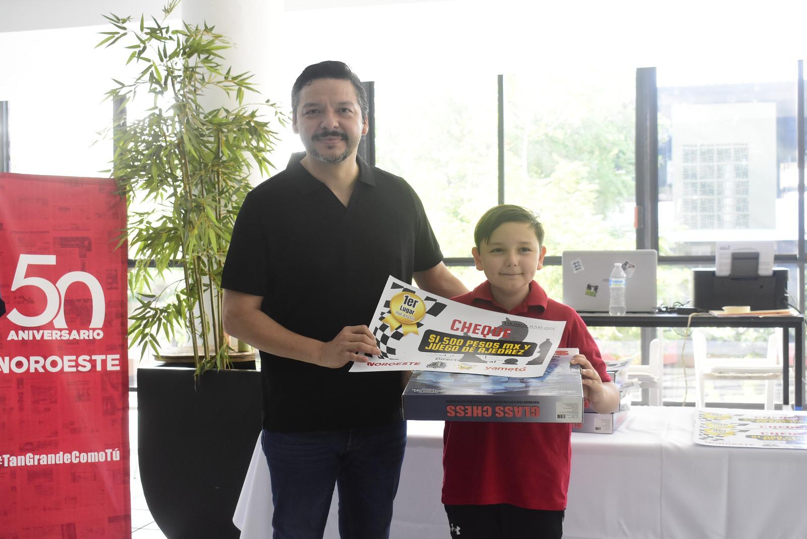 $!Desde Culiacán, Mateo desea ser un campeón mundial del ajedrez